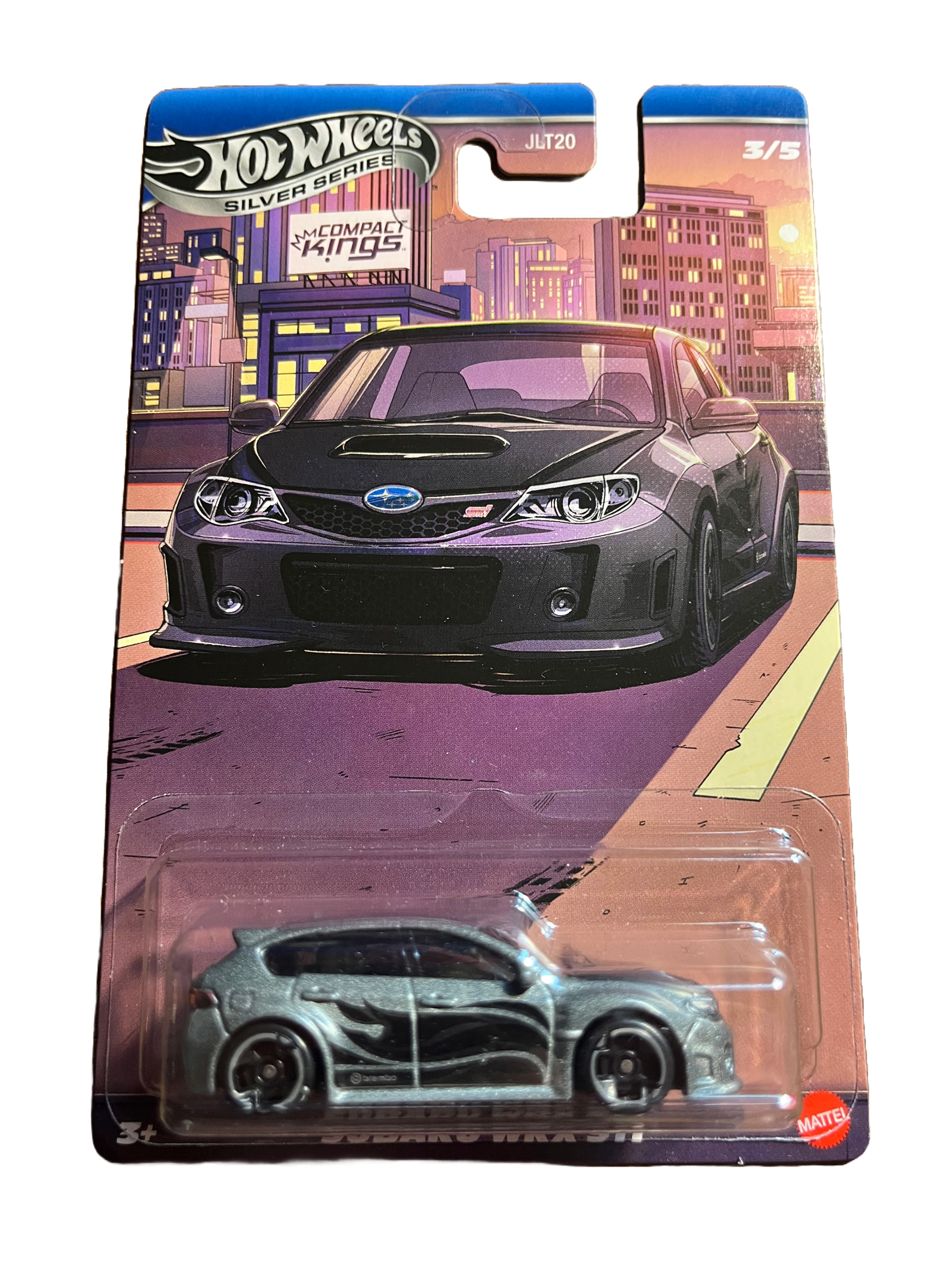 Hot Wheels JKX59 - Subaru WRX STI - Compact Kings 3/5 - long Card