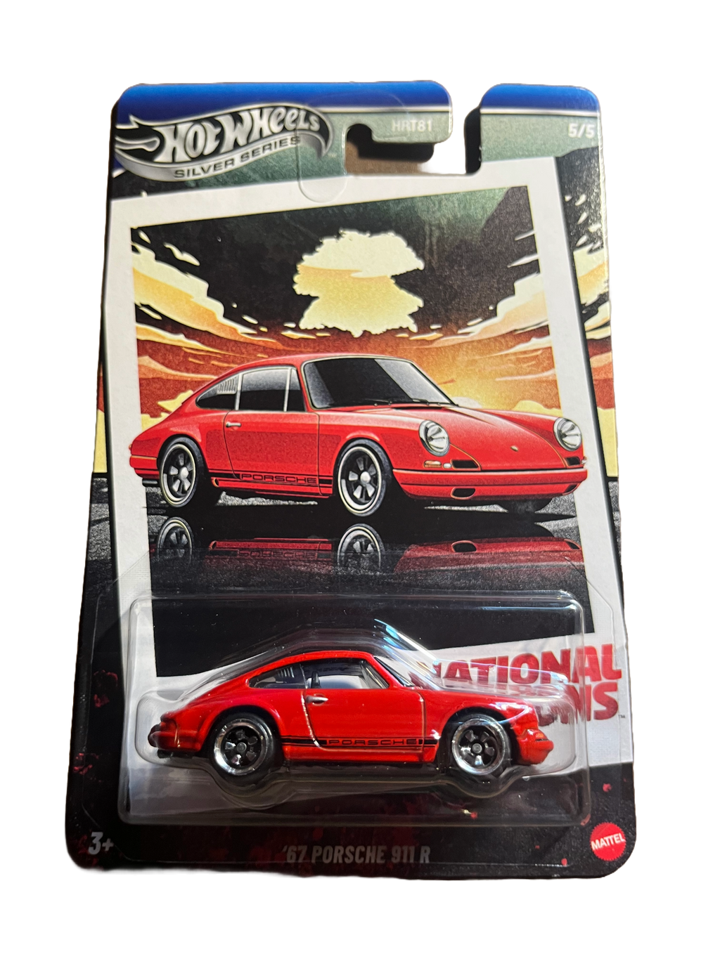 Hot Wheels JBY86 - 67 Porsche 911 R - National Icons 5/5 - long Card