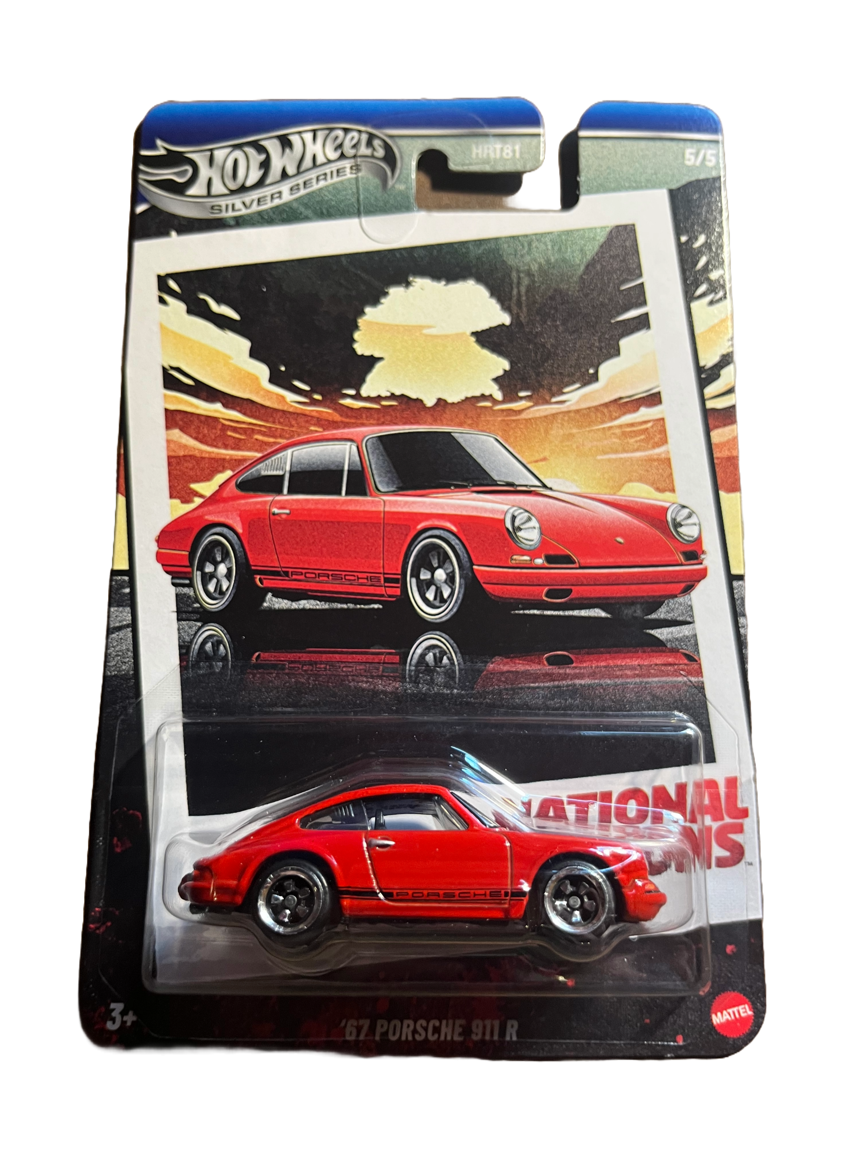 Hot Wheels JBY86 - 67 Porsche 911 R - National Icons 5/5 - long Card