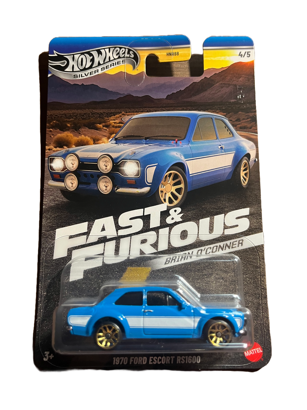 Hot Wheels JBY32 - 1970 Ford Escort RS1600 - Fast & Furious 4/5 - long Card