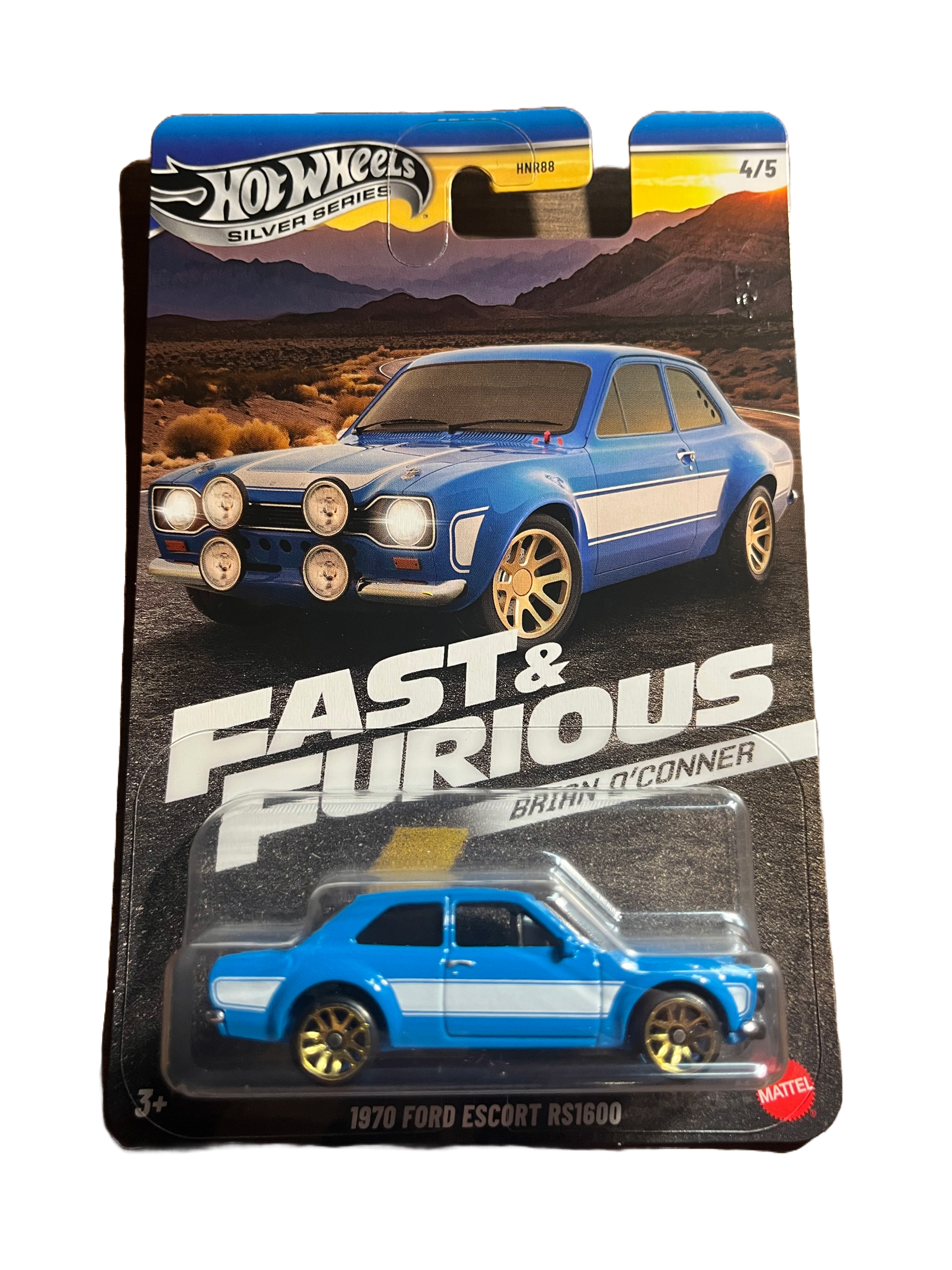 Hot Wheels JBY32 - 1970 Ford Escort RS1600 - Fast & Furious 4/5 - long Card
