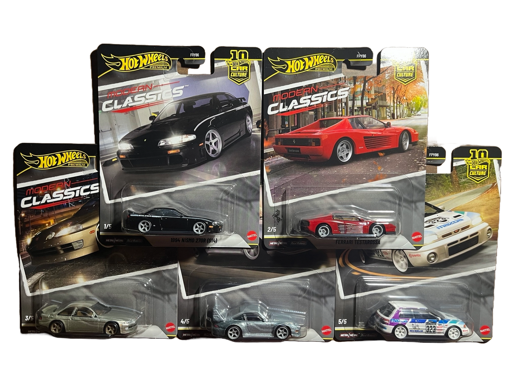 Hot Wheels - Modern Classics 1-5 -komplette 5er Serie - Premium