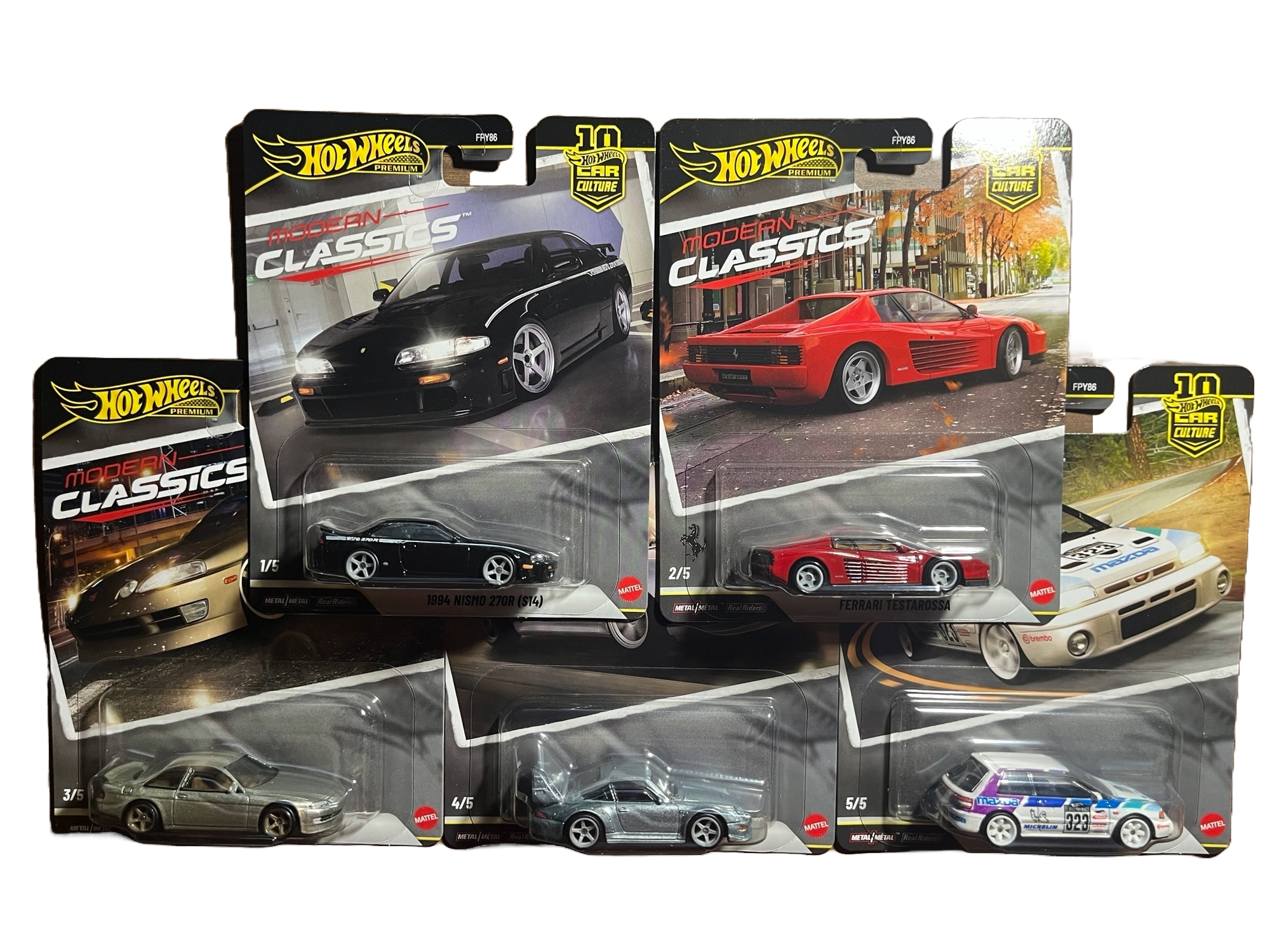 Hot Wheels - Modern Classics 1-5 -komplette 5er Serie - Premium