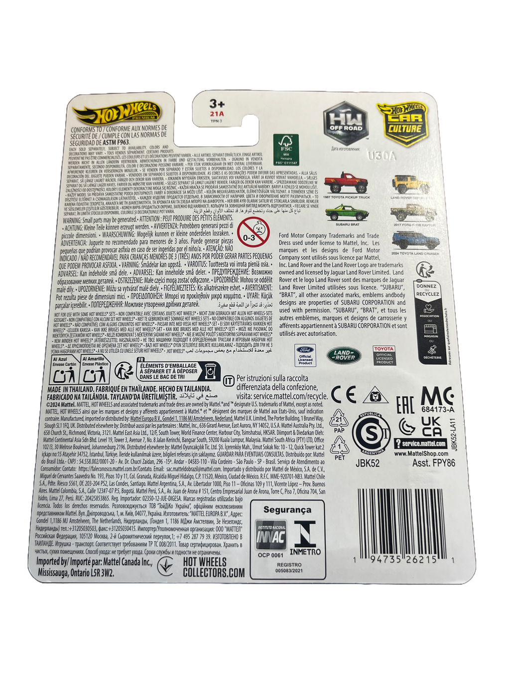 Hot Wheels JBK52 - 2024 Toyota Land Cruiser - HW Off Road 5/5 - Premium