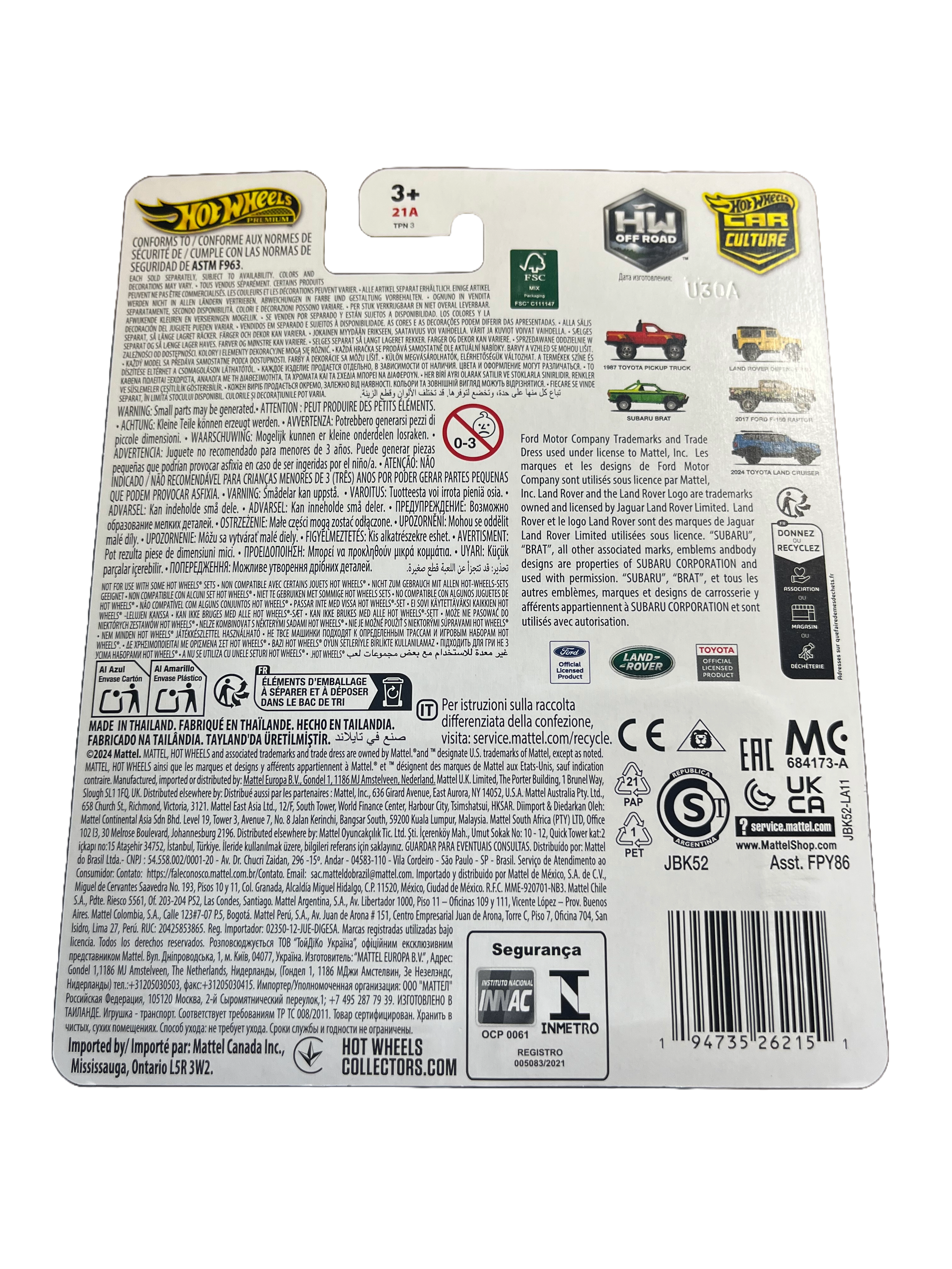 Hot Wheels JBK52 - 2024 Toyota Land Cruiser - HW Off Road 5/5 - Premium