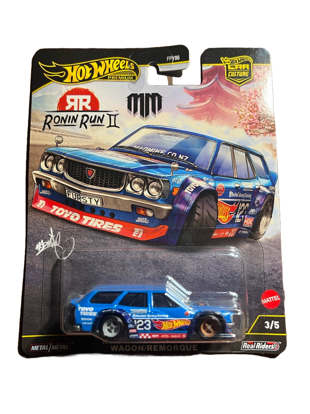Hot Wheels JBK50 - Mad Mike Mazda RX-3 - Ronin Run 2 3/5 - Premium