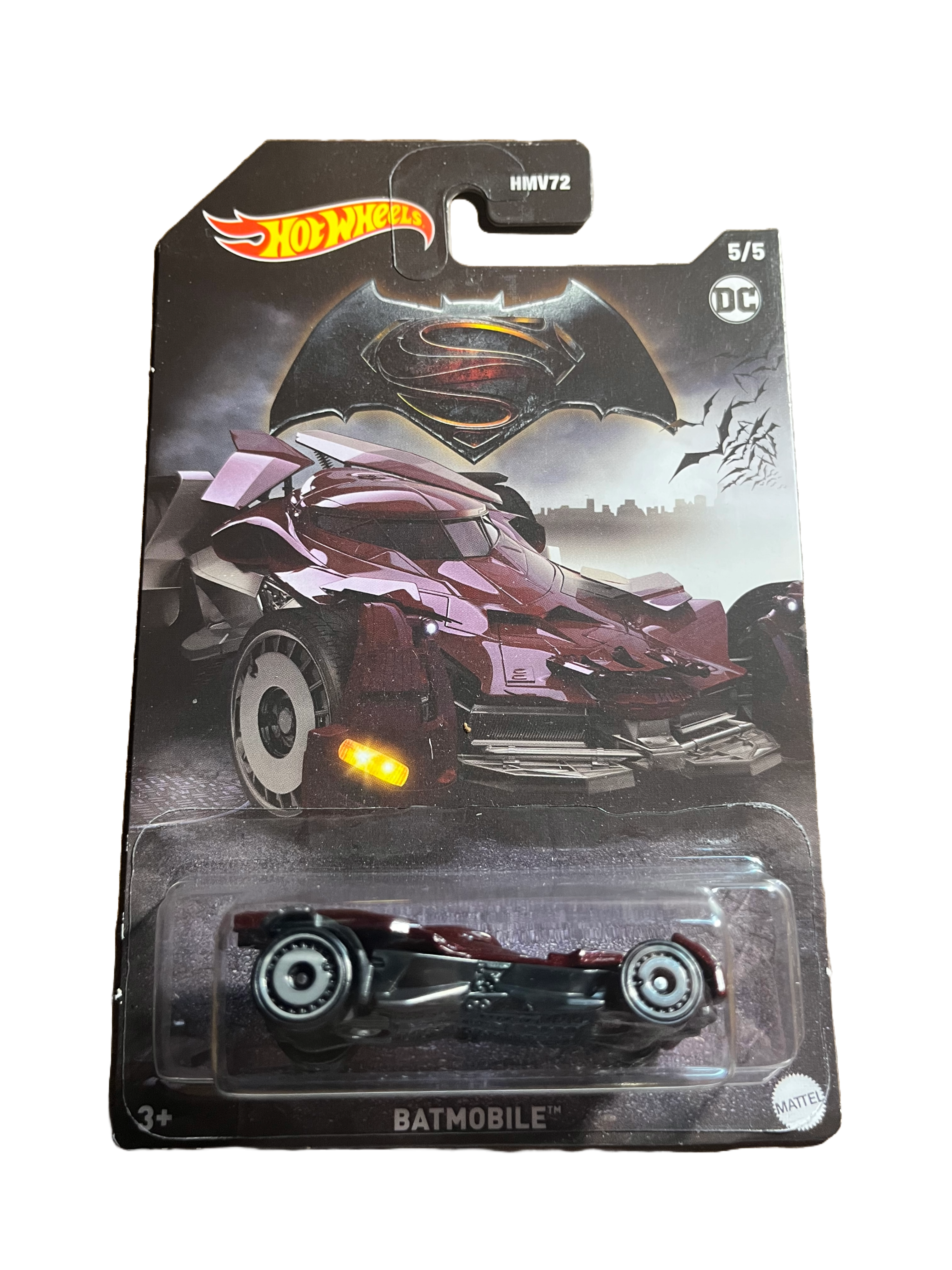Hot Wheels HLK48 - Batmobile - DC 5/5 - long Card