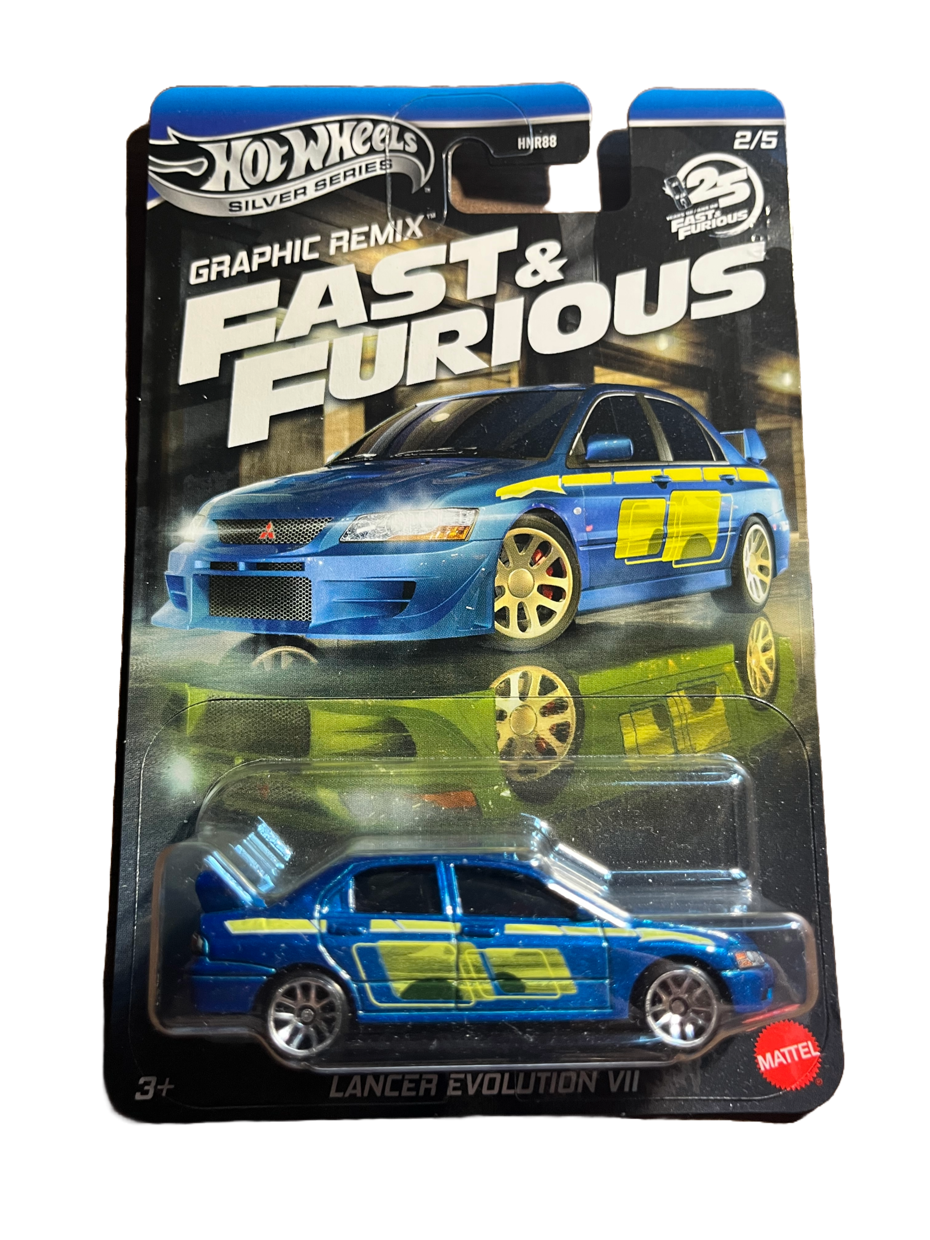 Hot Wheels JBY47 - Lancer Evolution VII - Fast & Furious 2/5 - long Card