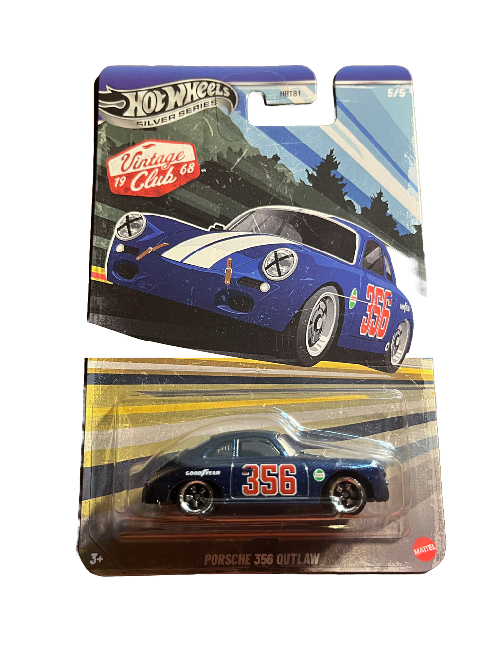 Hot Wheels JKY28 - Porsche 356 Outlaw - Vintage Club 5/5 - long Card Silver Series