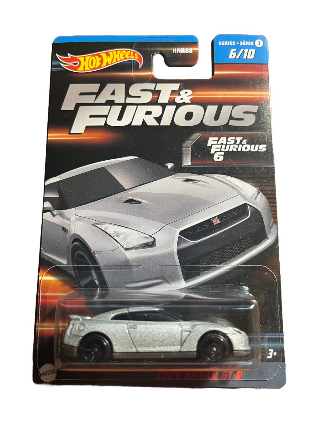 Hot Wheels HNT16 - Z009 Nissan GT-R - Fast & Furious - long Card - Serie 3 - 6/10