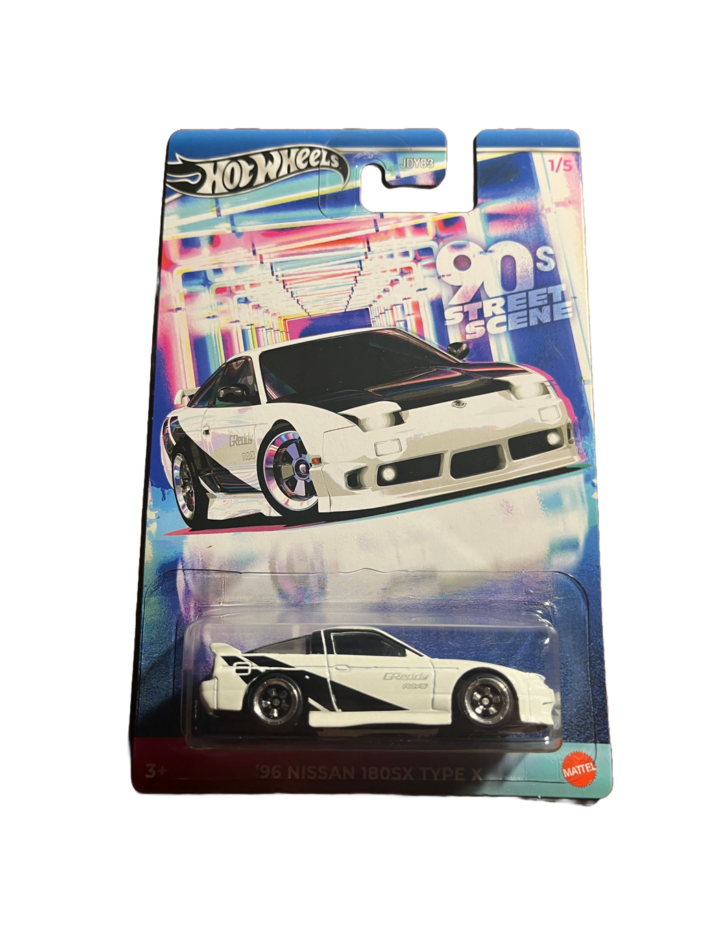 Hot Wheels JCB57 - 96 Nissan 180SX Type X - Street Scene 1/5 - long Card