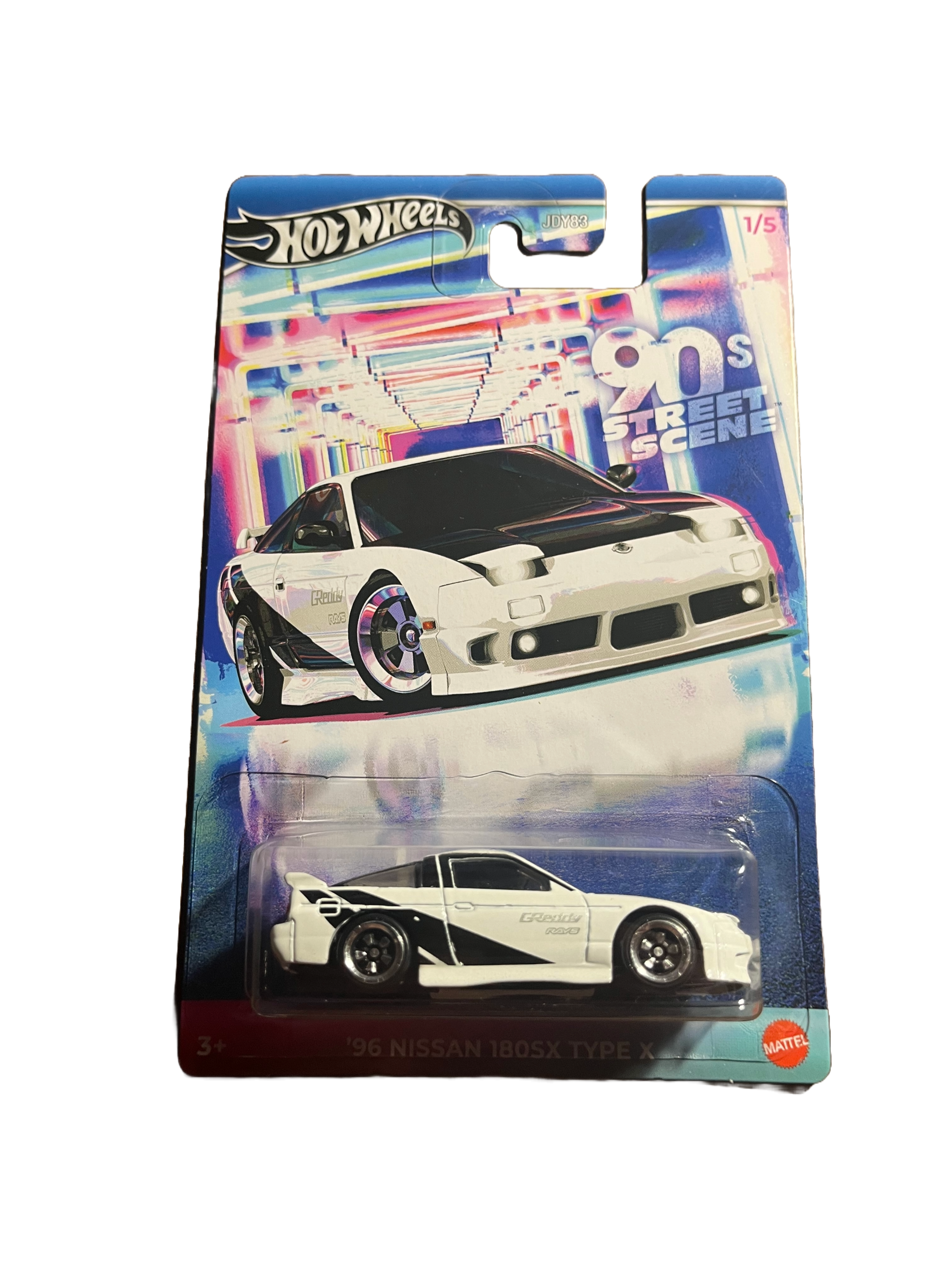 Hot Wheels JCB57 - 96 Nissan 180SX Type X - Street Scene 1/5 - long Card