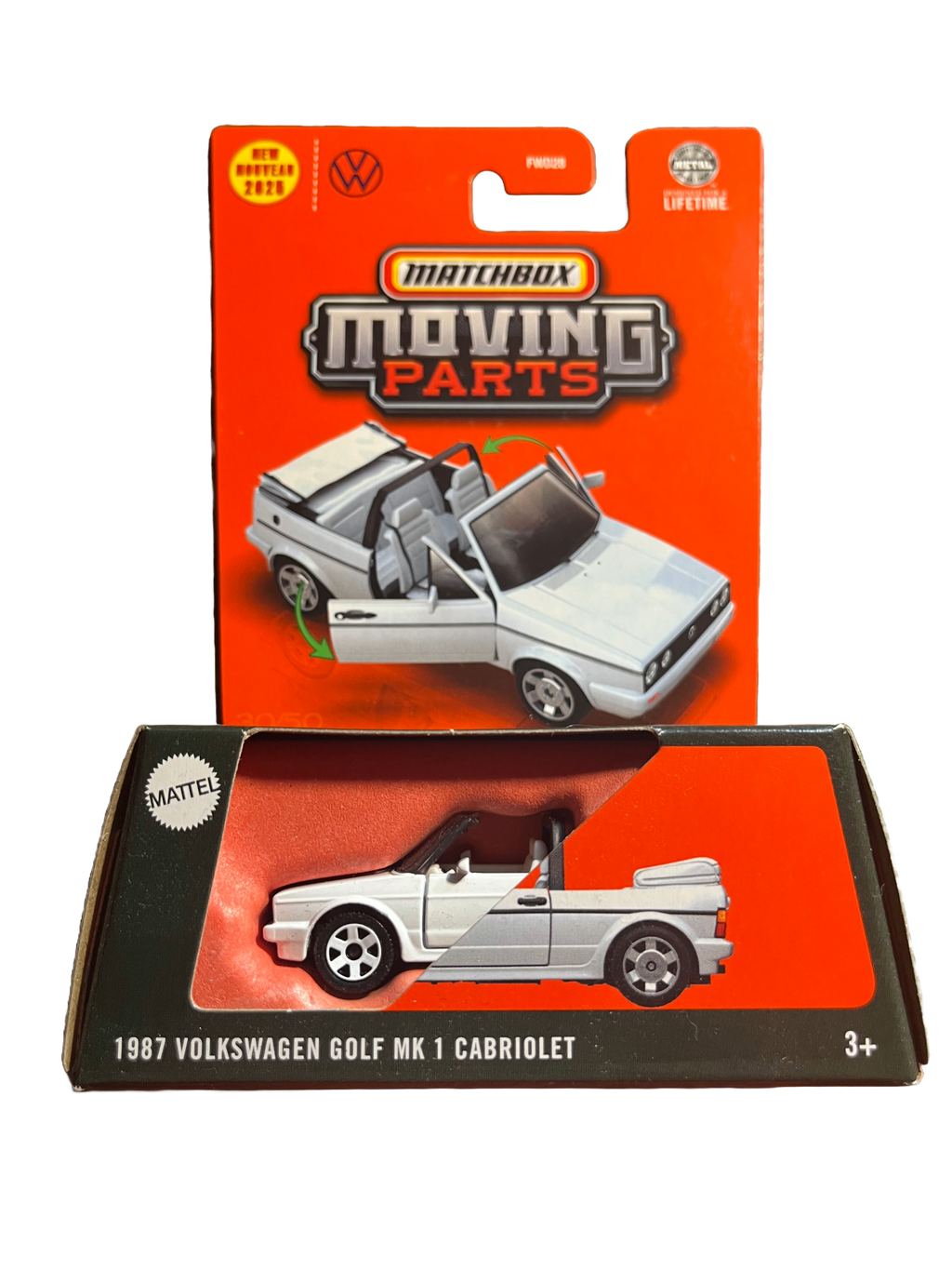 Matchbox JBW73 - 1987 Volkswagen Golf MK 1 Cabriolet - Moving Parts