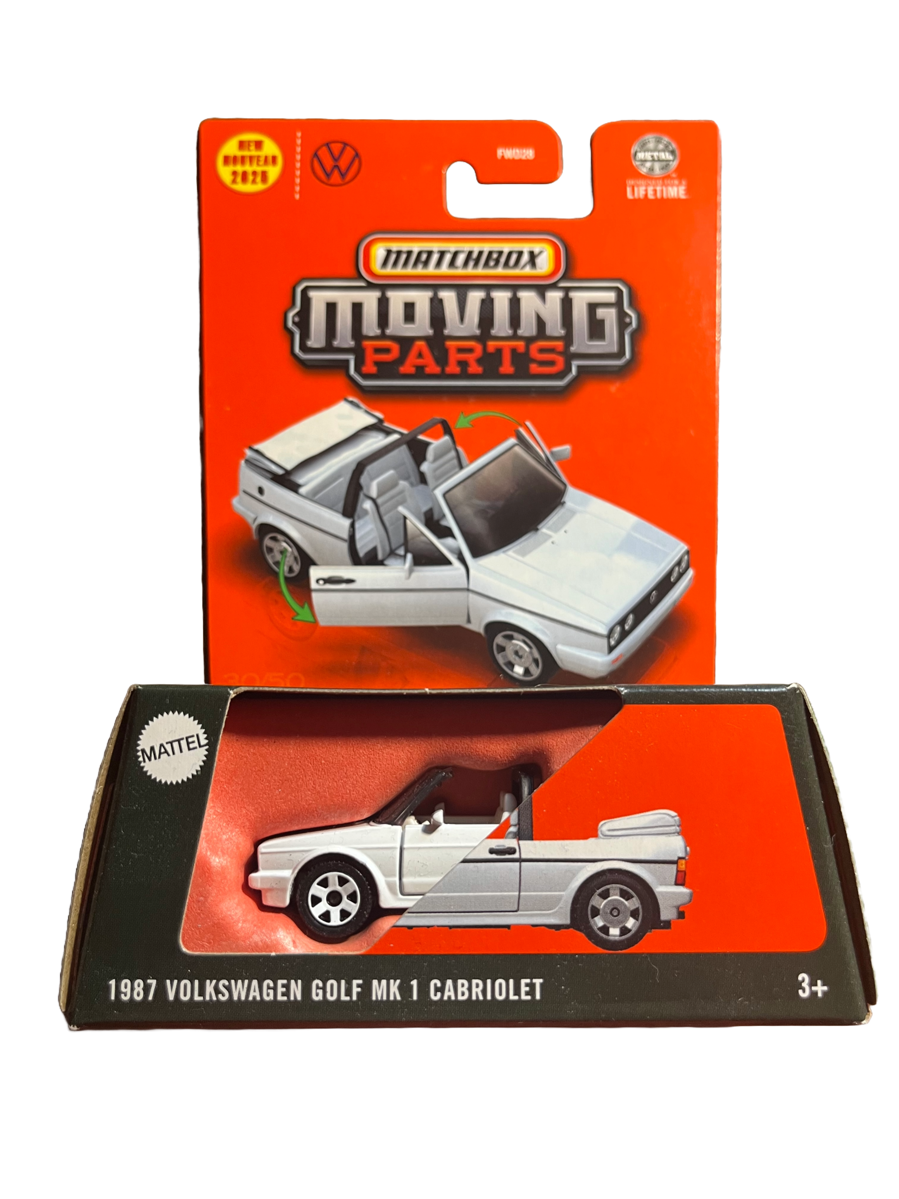 Matchbox JBW73 - 1987 Volkswagen Golf MK 1 Cabriolet - Moving Parts