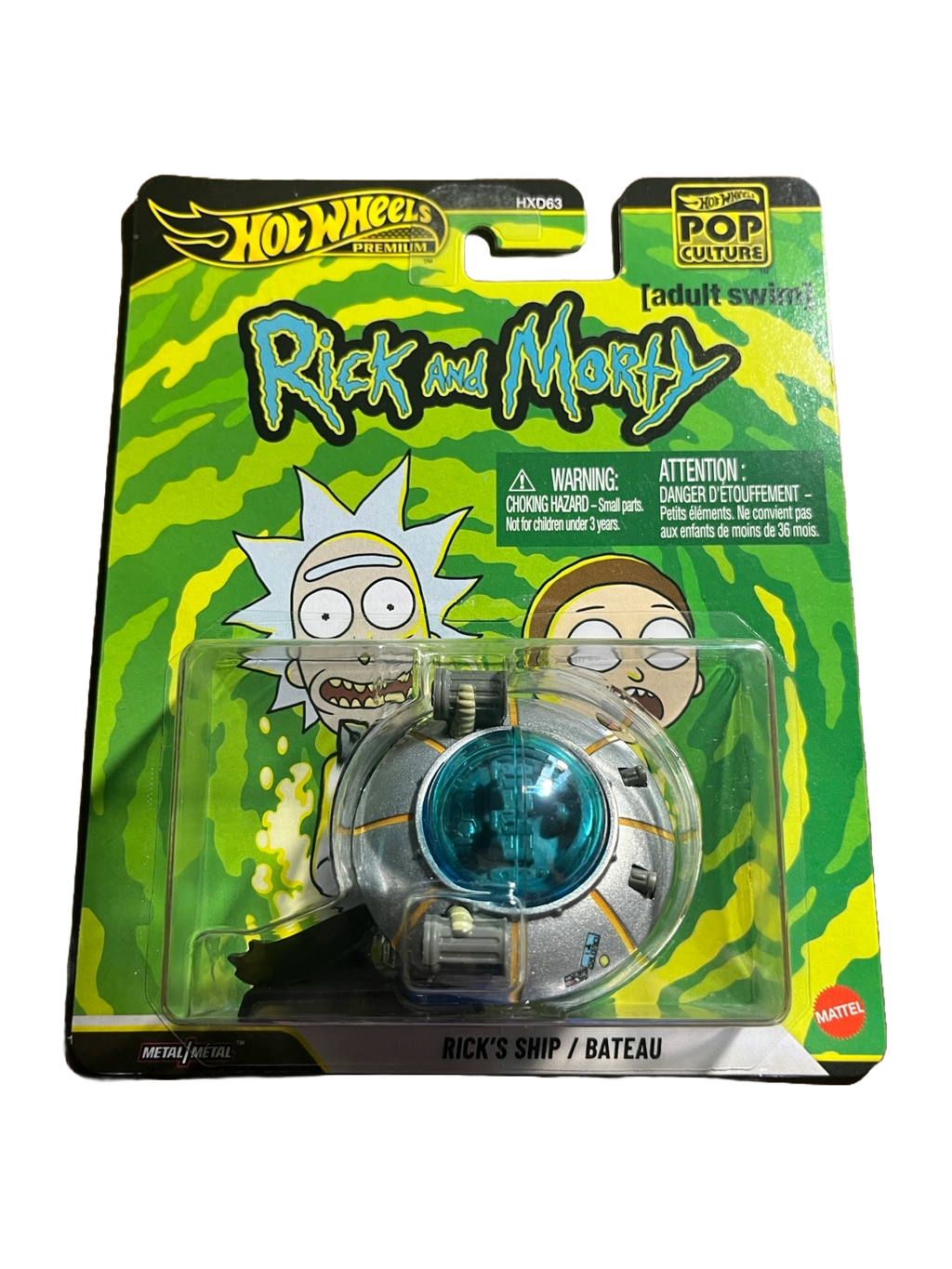 Hot Wheels JHW95 - Rick´s Ship - Rick and Morty - Pop Culture - Premium