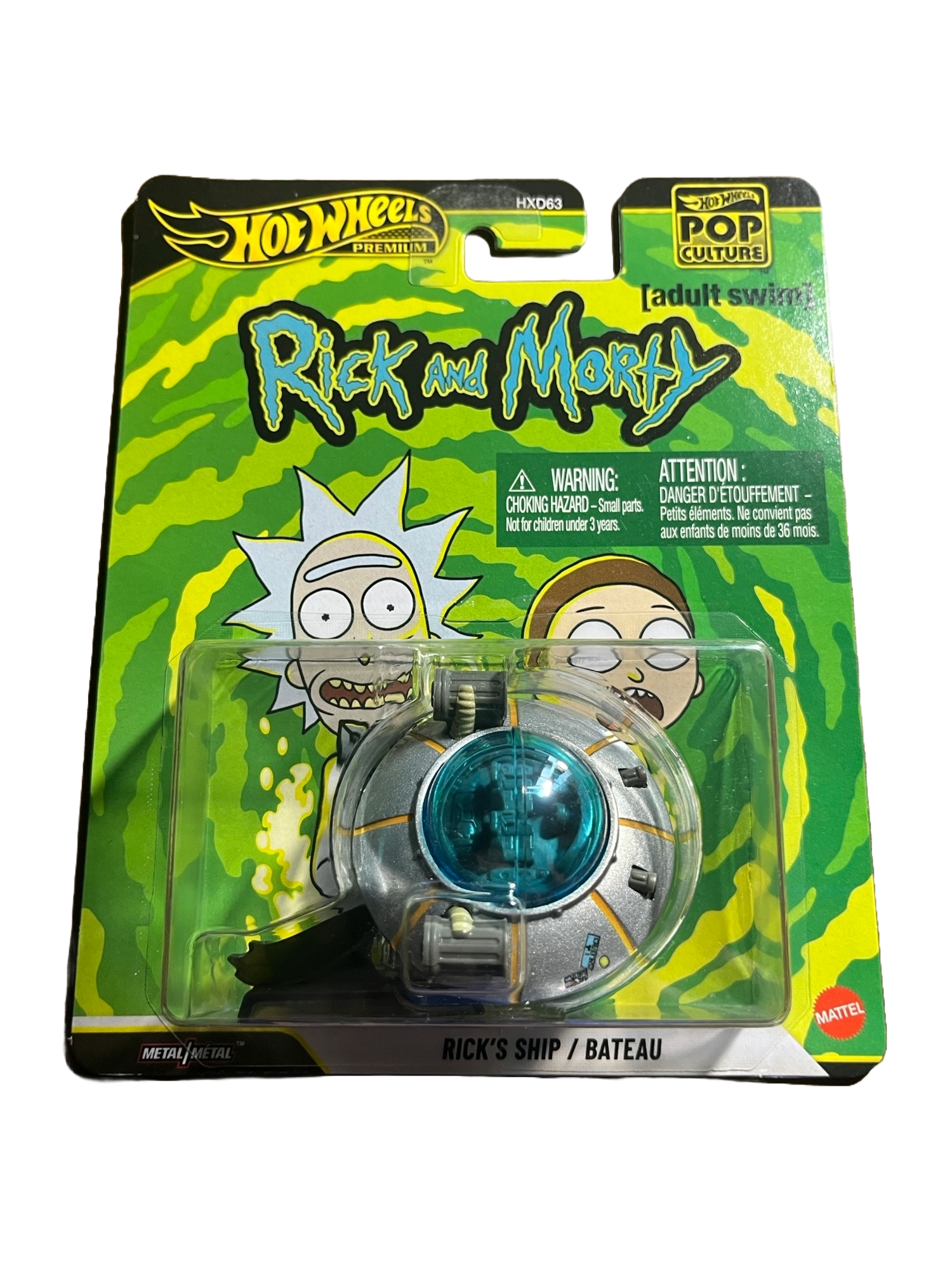 Hot Wheels JHW95 - Rick´s Ship - Rick and Morty - Pop Culture - Premium