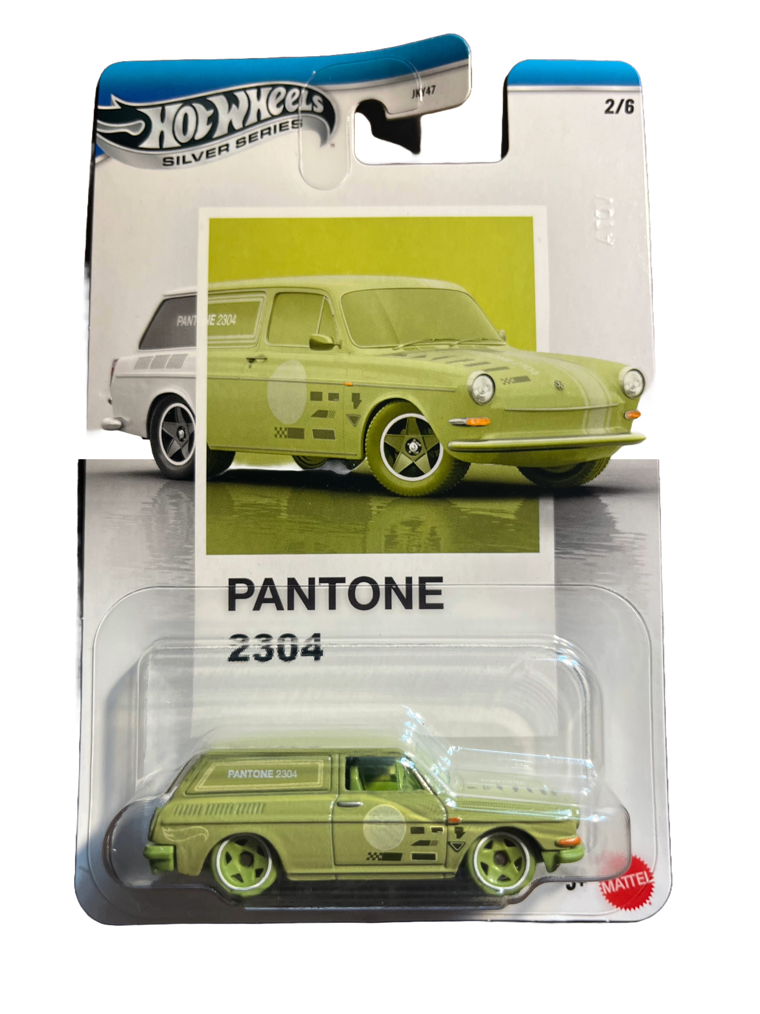 Hot Wheels JKY60 - 69 Volkswagen Squareback - Pantone 2/6 - long Card