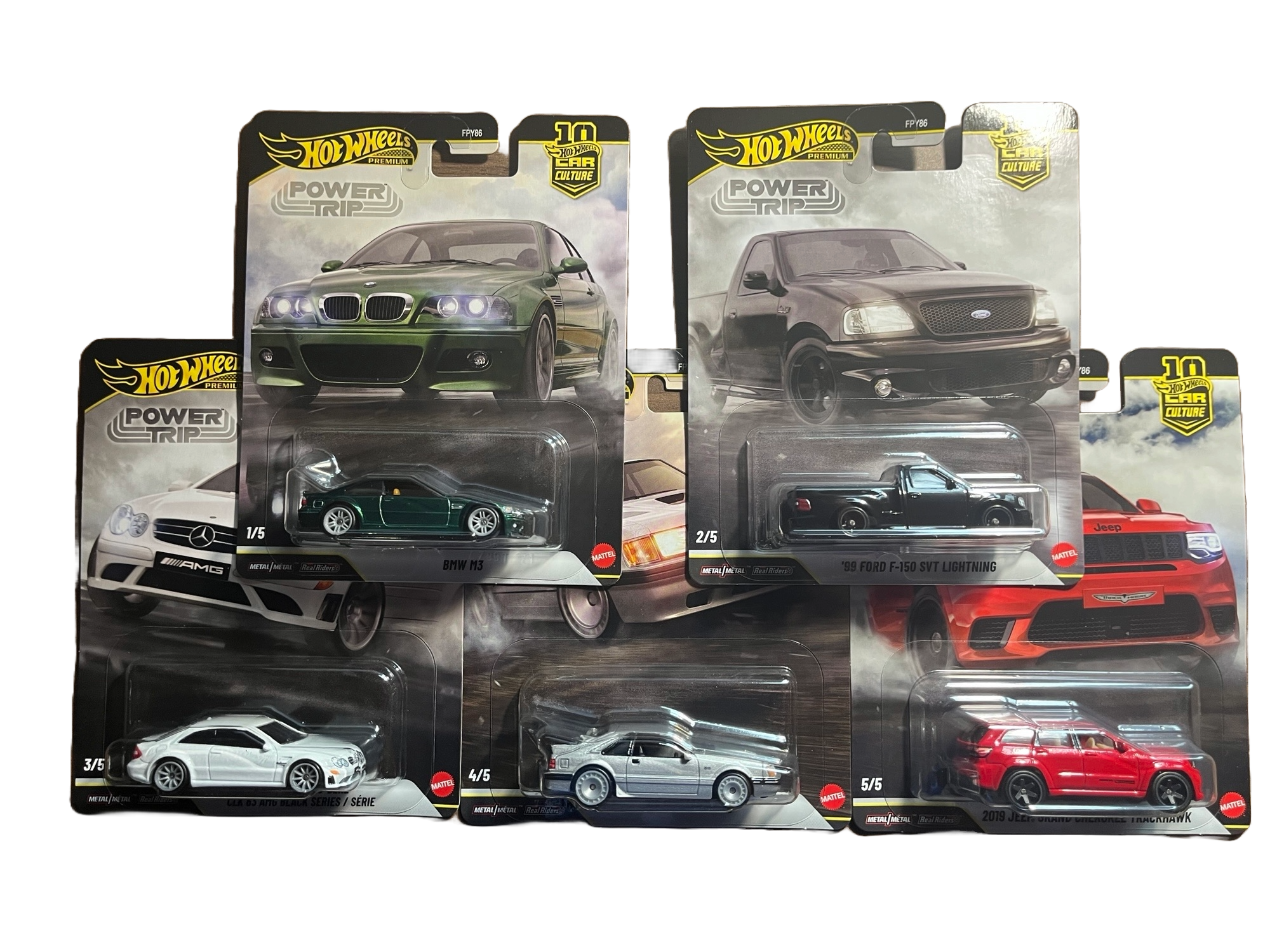 Hot Wheels - Power Trip komplette 5er Serie 1-5 - Premium