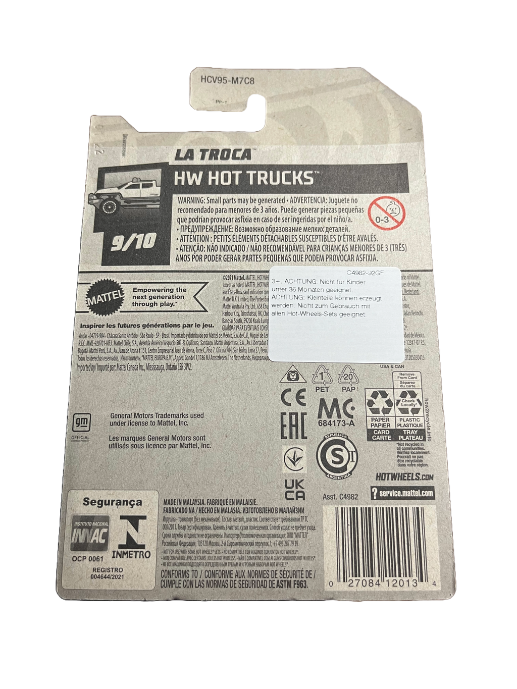 Hot Wheels HCV95 - LA Troca - long Card - 9/10 - 116/250