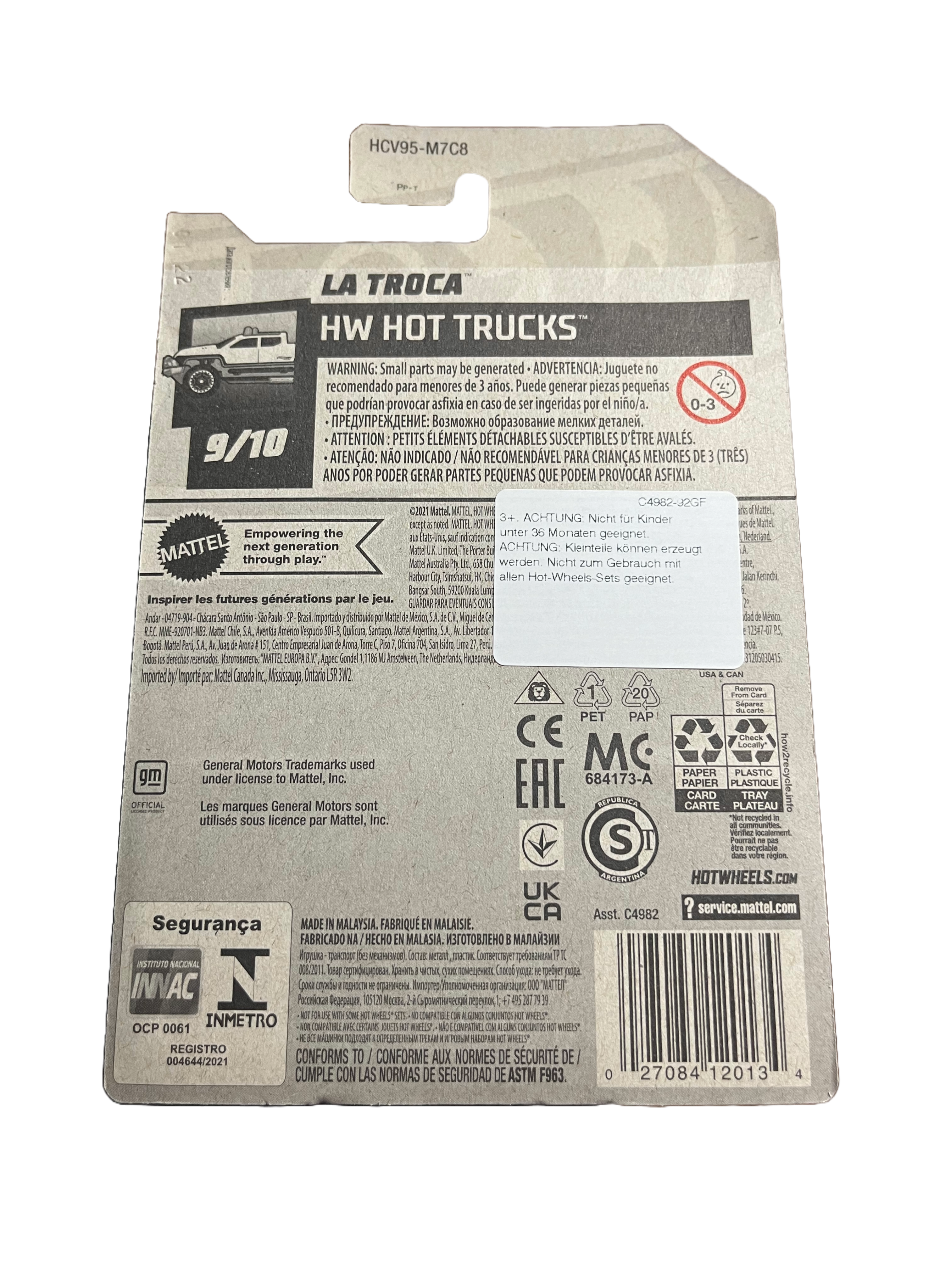 Hot Wheels HCV95 - LA Troca - long Card - 9/10 - 116/250