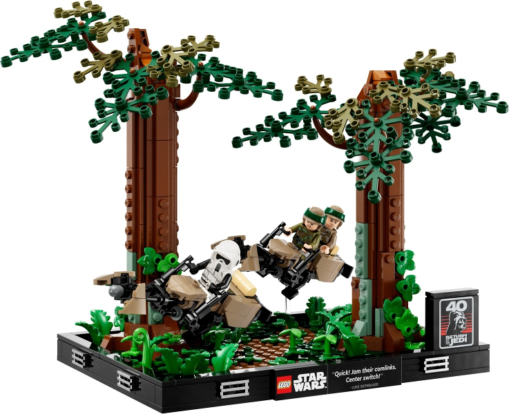 Lego 75353 - Star Wars - Verfolgungsjagd auf Endor™ – Diorama