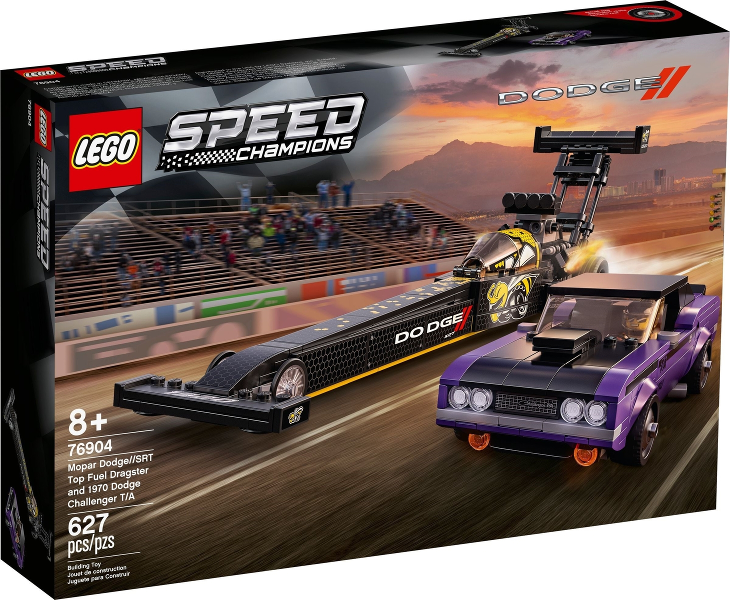 Lego 76904, Speed Champions, Mopar Dodge//SRT Dragster & 1970 Dodge Challenger