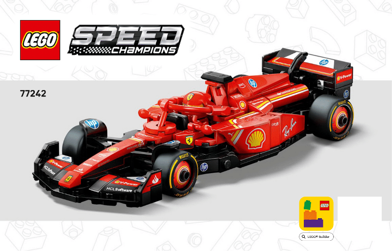 Lego 77242, Speed Champions, Ferrari SF-24 F1® Rennauto