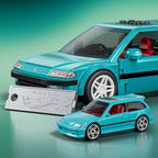 Mattel Brick Shop JHF62, Hot Wheels Custom ’90 Honda Civic Ef Bauspielzeugset (248 Teile), Für Sammler