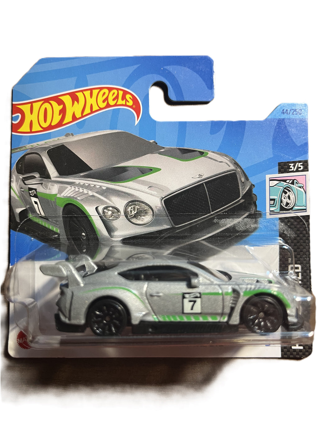 Hot Wheels HKL45 - 2018 Bentley Continental GT3 - short Card - 2023