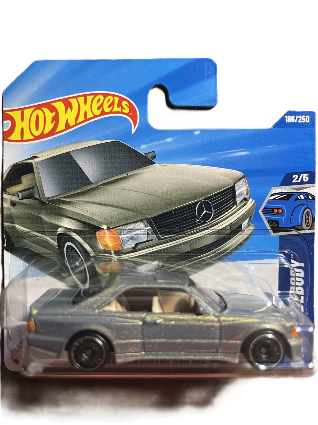 Hot Wheels JBB11 - 89 Mercedes-Benz 560 SEC AMG - short Card - 2025
