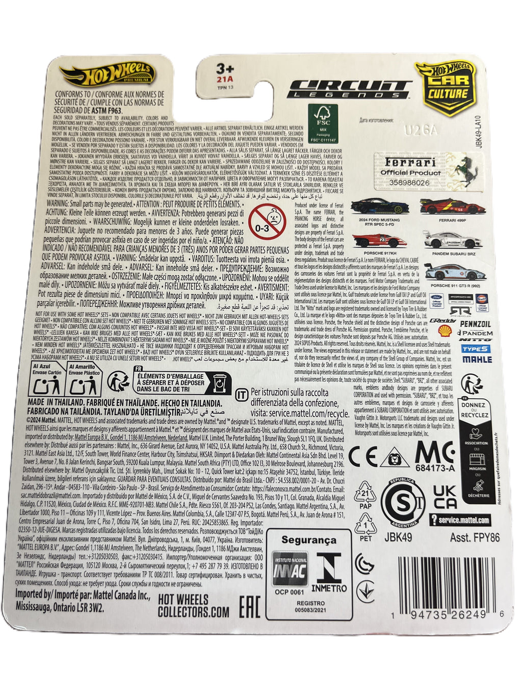 Hot Wheels JBK49 - Ferrari 499P - Circuit Legends 2/5 - Premium