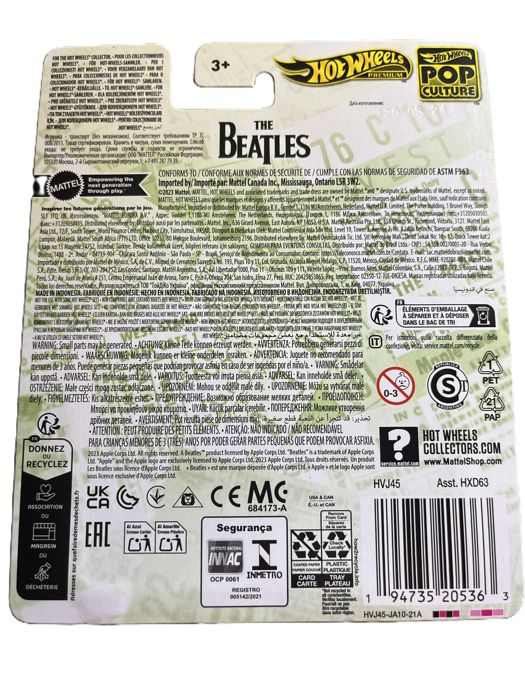 Hot Wheels HVJ45 - Hiway Hauler - The Beatles - Premium