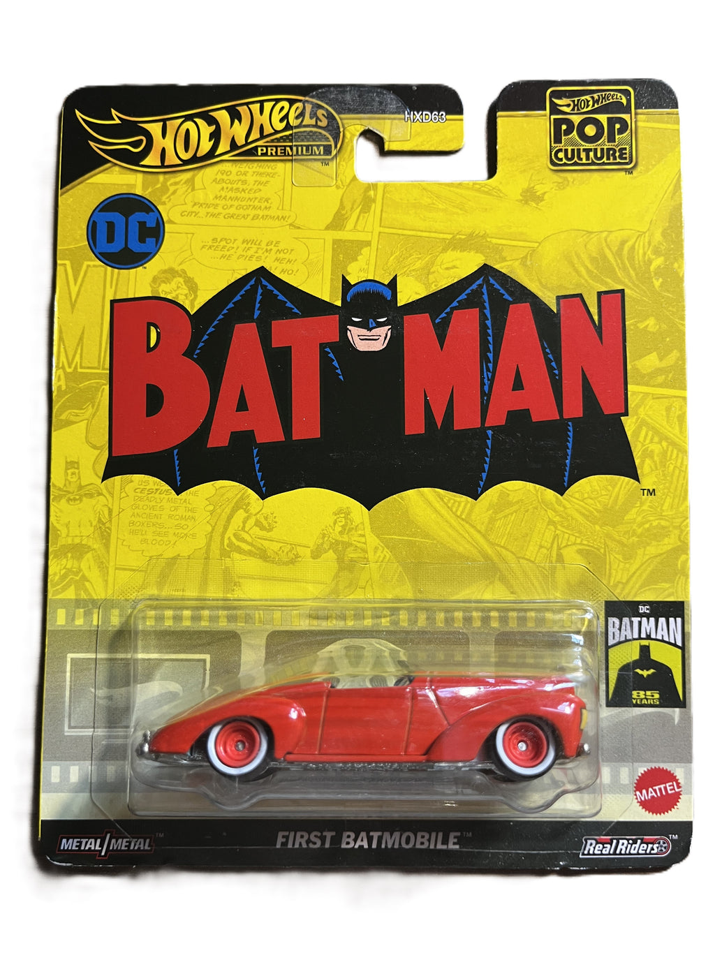 Hot Wheels HVJ40 - First Batmobile - Batman - Pop Culture - Premium