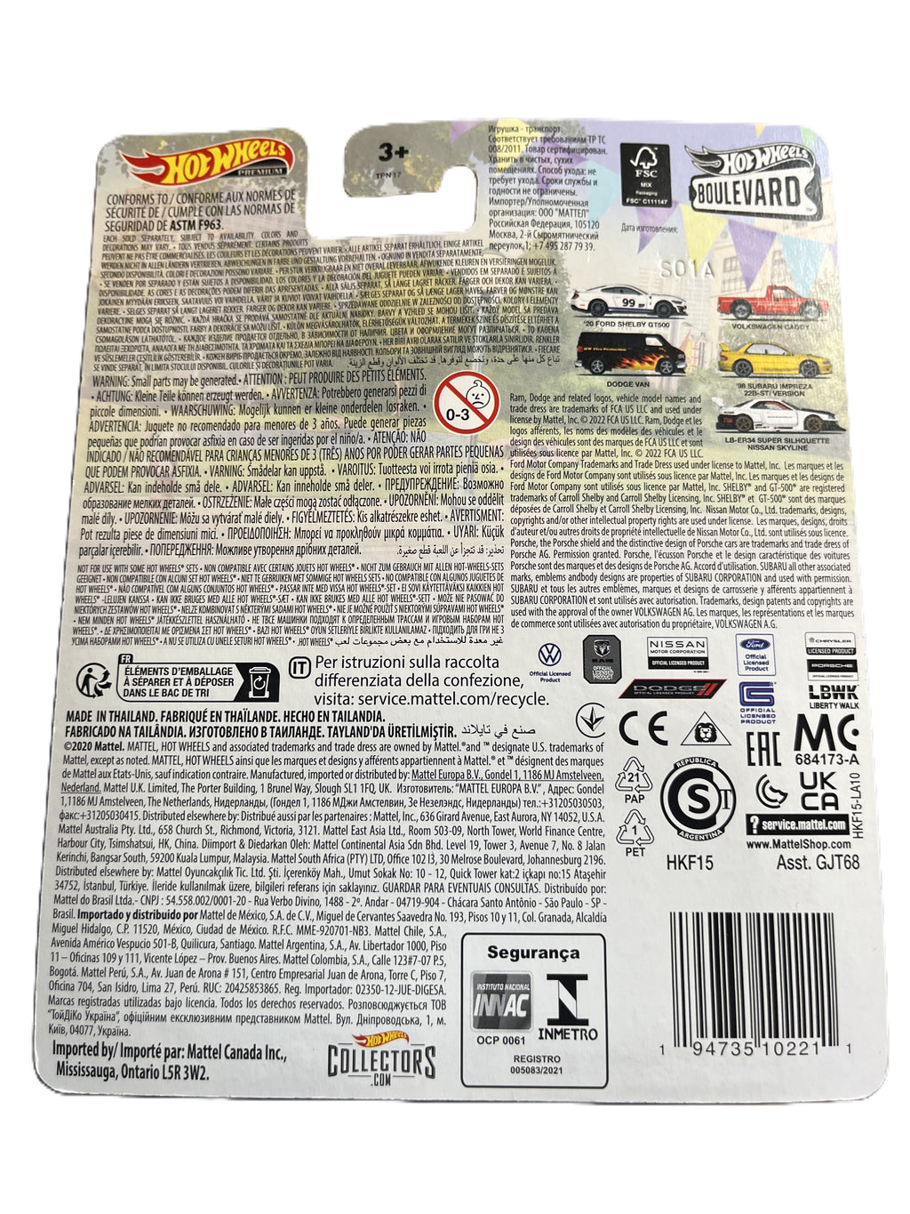 Hot Wheels HKF15 - Dodge VAN - Boulevard 68 - Premium