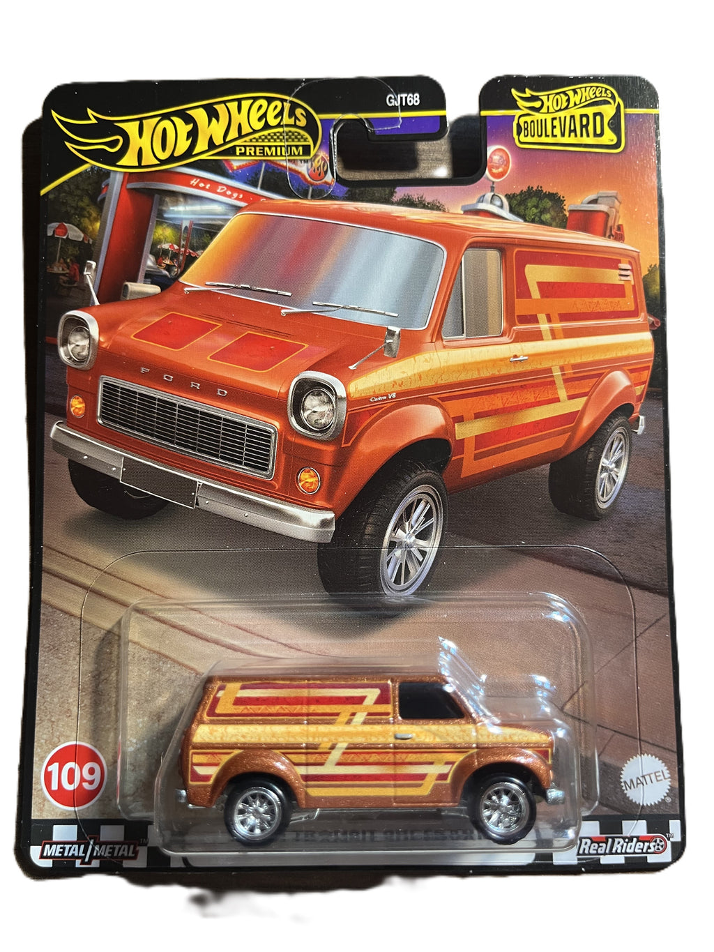 Hot Wheels HRT76 - Ford Transit Supervan - Boulevard 109 - Real Riders - Premium
