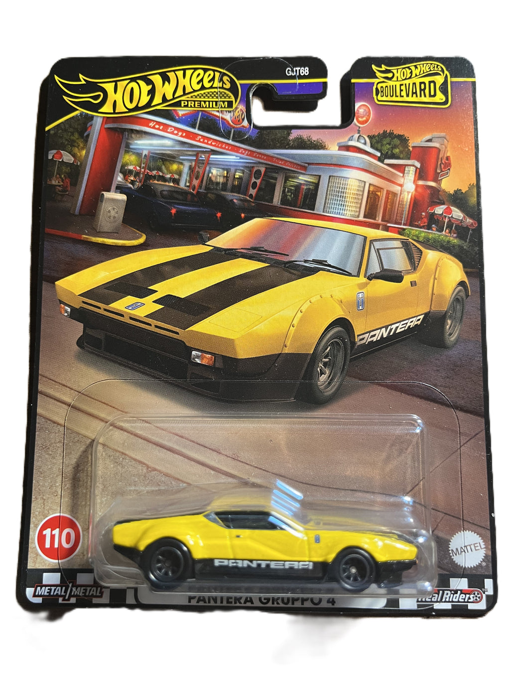 Hot Wheels HRT75 - DE Tomaso Pantera Gruppo 4 - Boulevard 110 - Real Riders - Premium