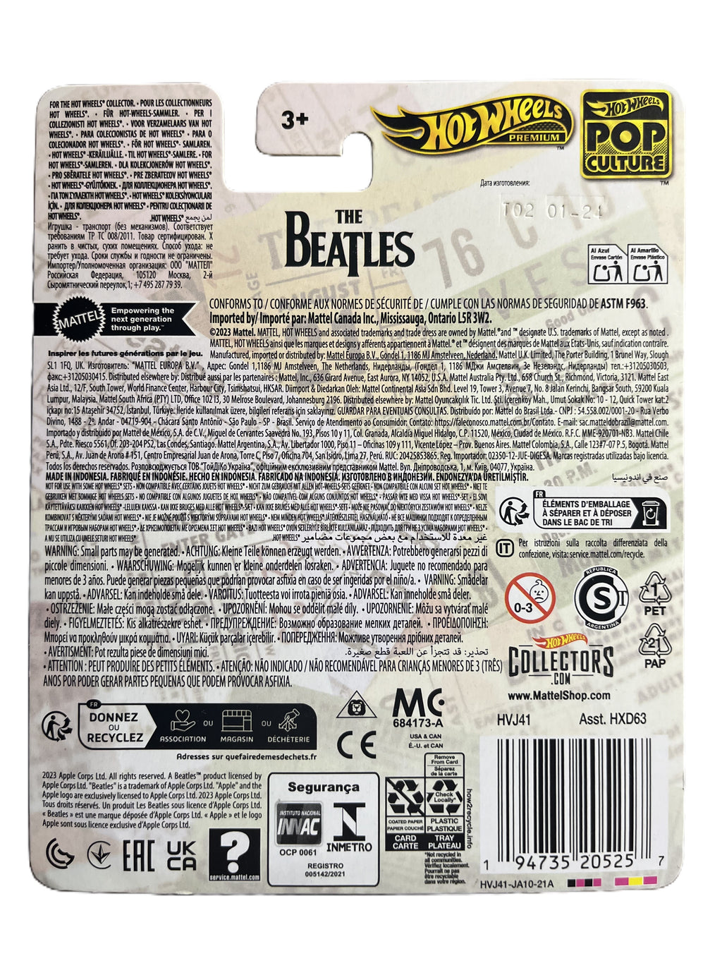 Hot Wheels HVJ41 - Hiway Hauler - The Beatles - Pop Culture - Premium