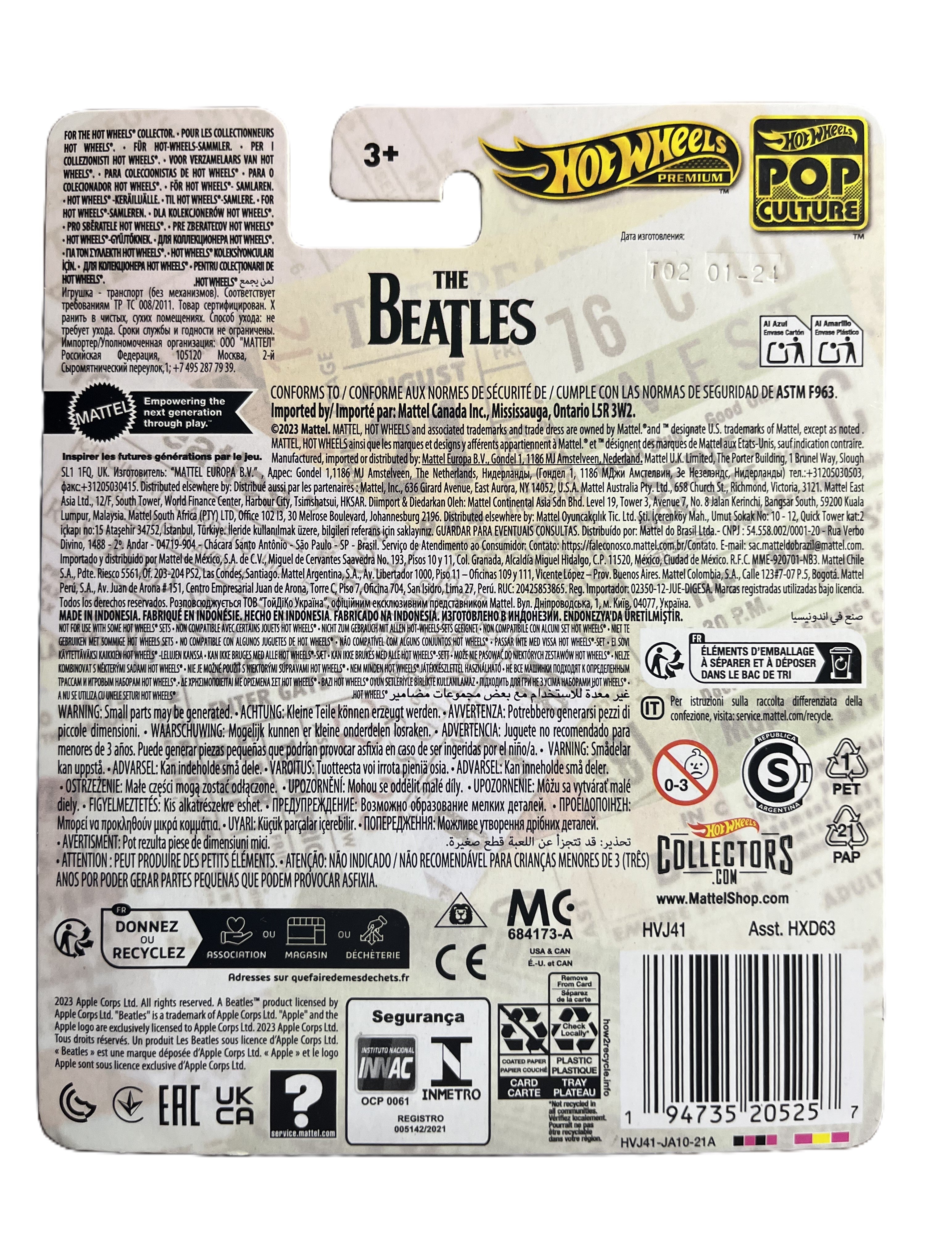 Hot Wheels HVJ41 - Hiway Hauler - The Beatles - Pop Culture - Premium