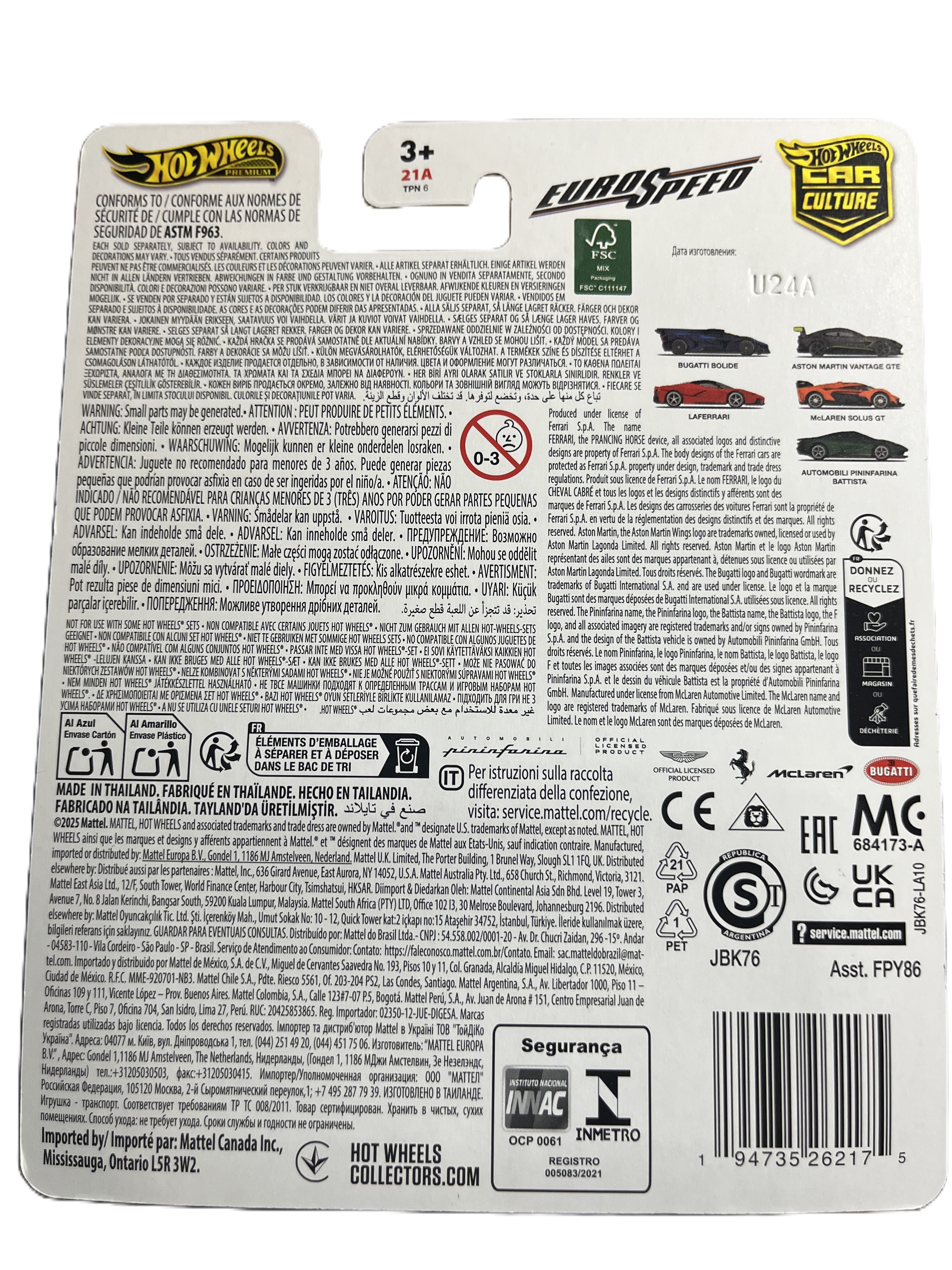 Hot Wheels JBK76 - Aston Martin Vintage GTE - Euro Speed 2/5 - Premium