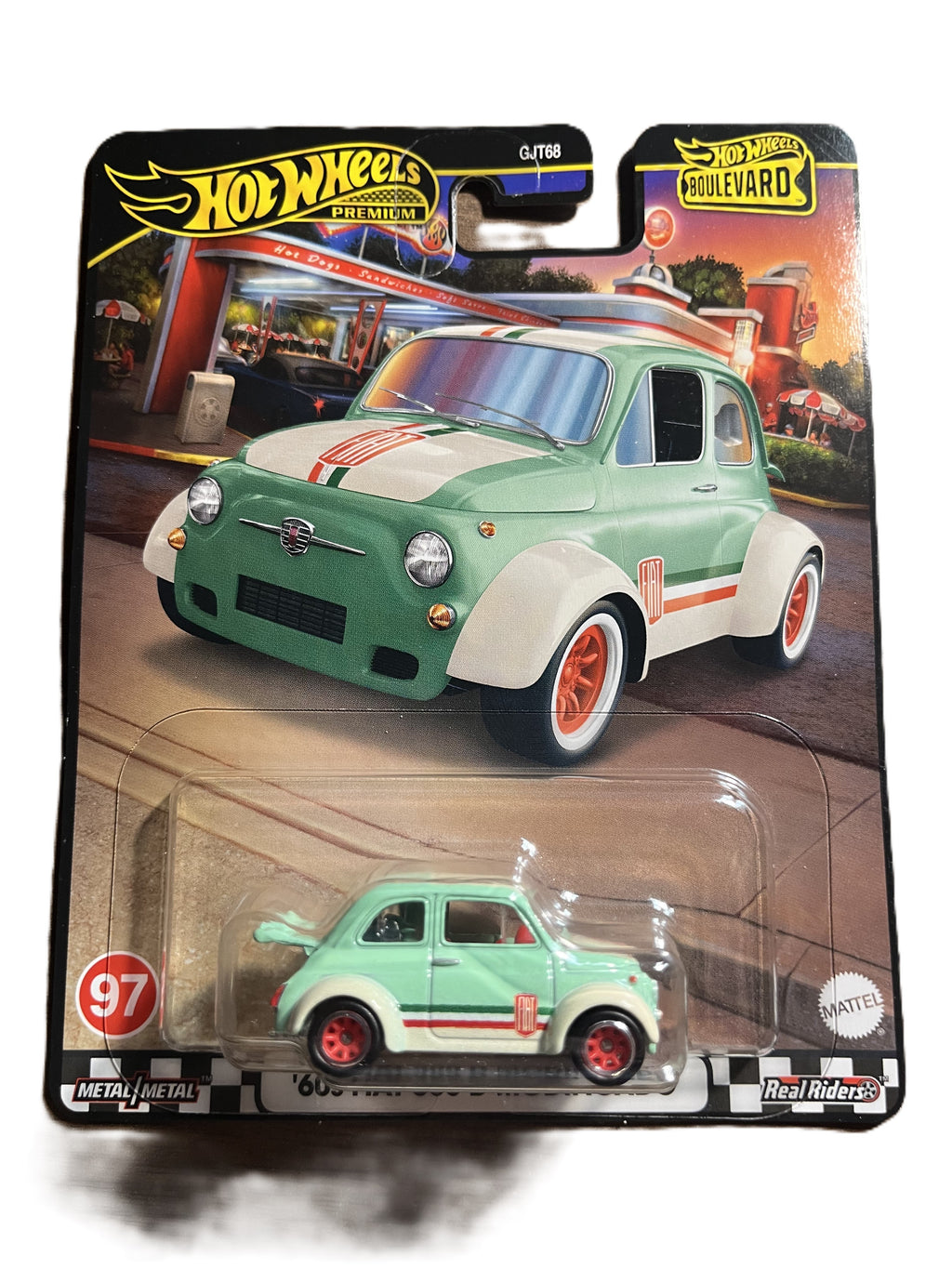 Hot Wheels HRT65 - 60s Fiat 500 D Modificado - Boulevard 97 - Premium