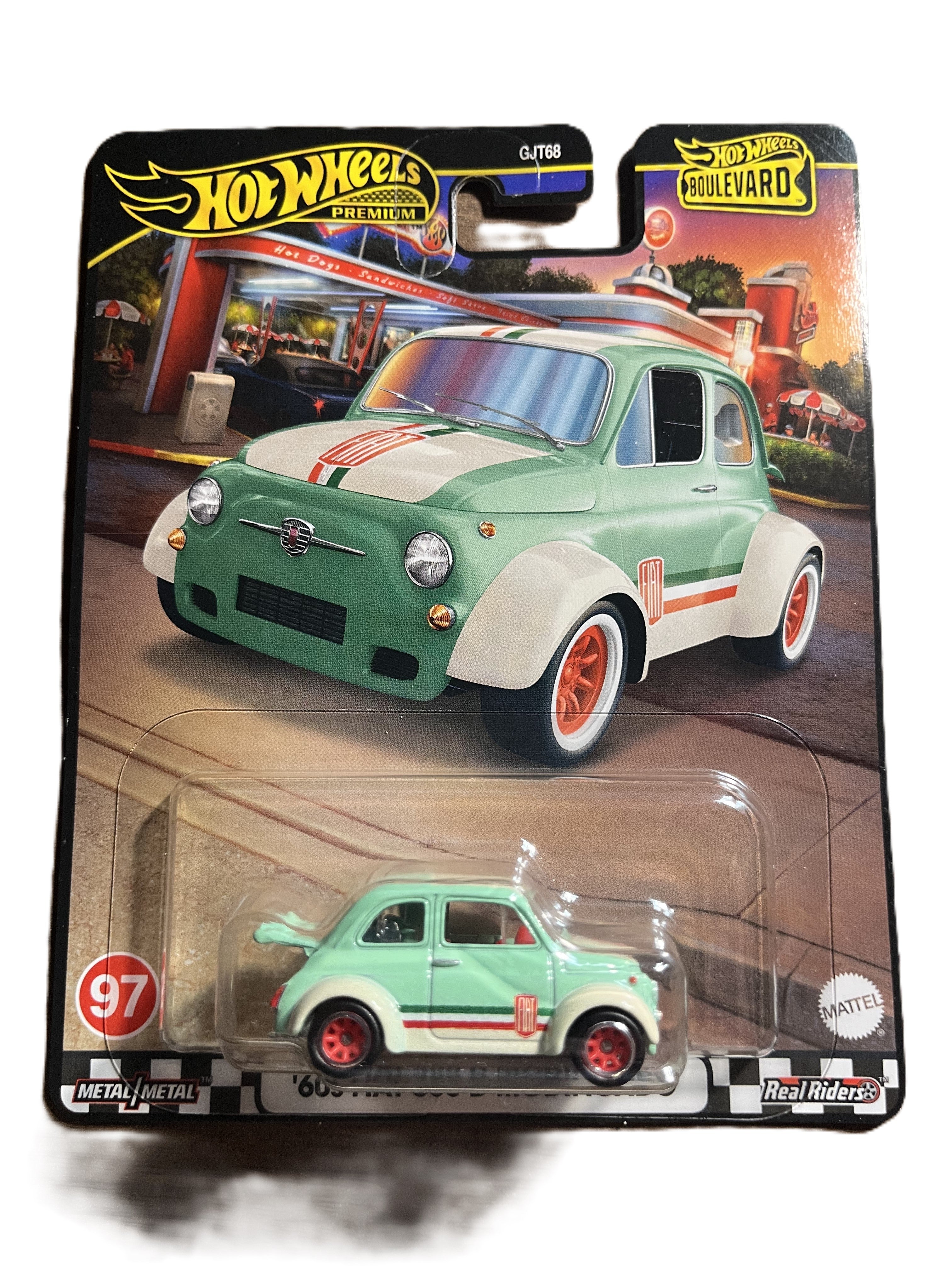 Hot Wheels HRT65 - 60s Fiat 500 D Modificado - Boulevard 97 - Premium