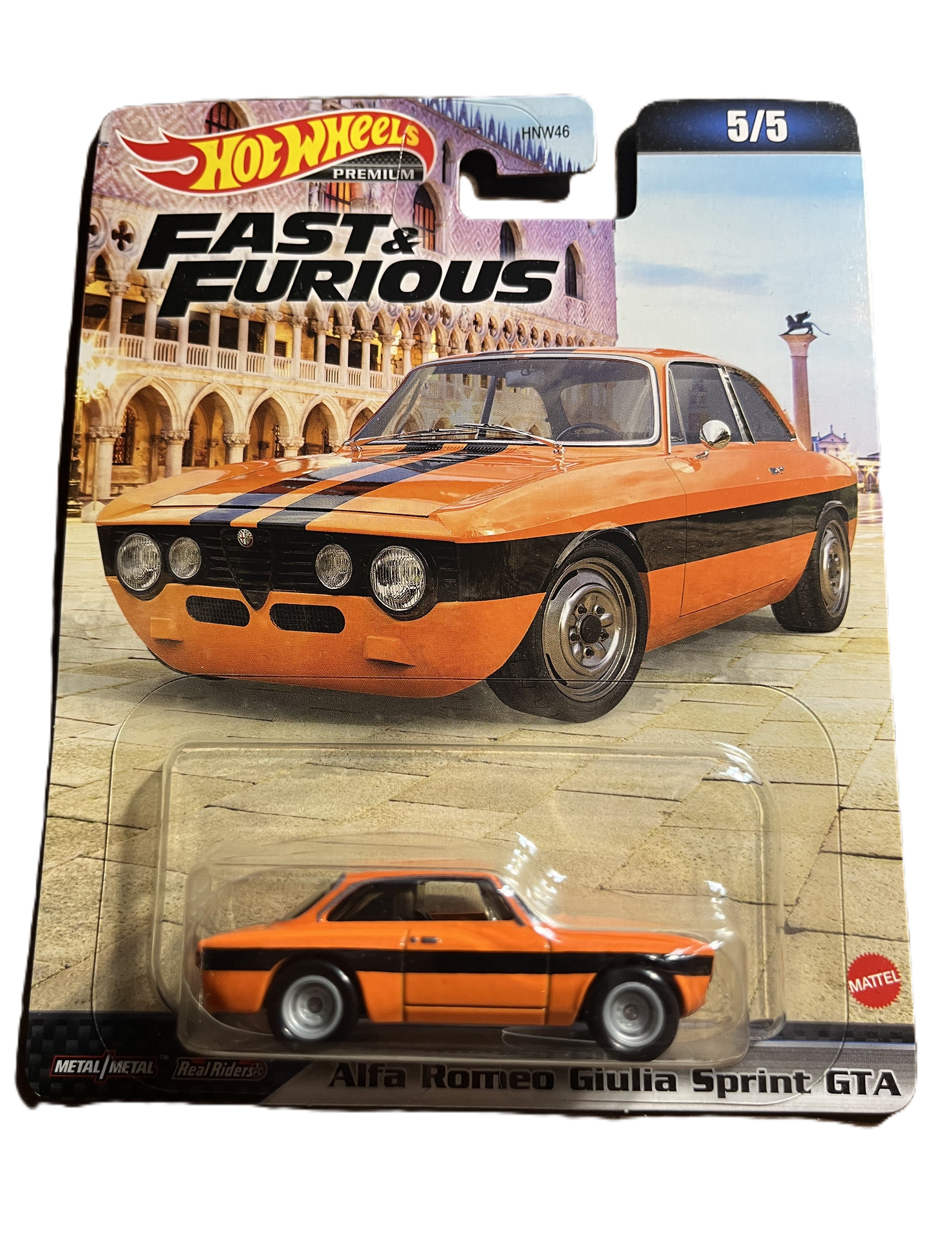 Hot Wheels HKD29 - Alfa Romeo Giulia Sprint GTA - Fast & Furious 5/5 - Premium