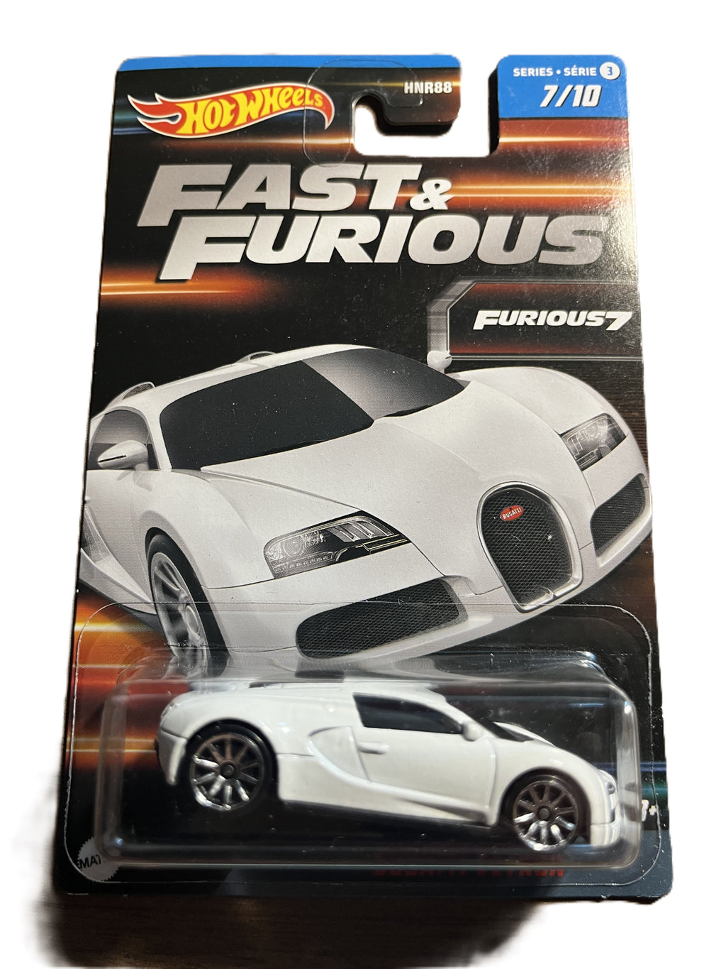 Hot Wheels HNT17 - Bugatti Veyron - Fast & Furious - long Card - Serie 3 - 7/10