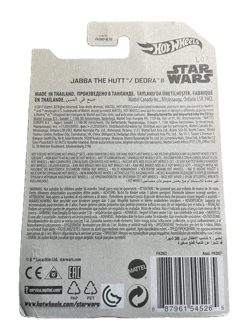Hot Wheels FKD62 - Star Wars - Jabba the Hutt - 7/8 - long Card