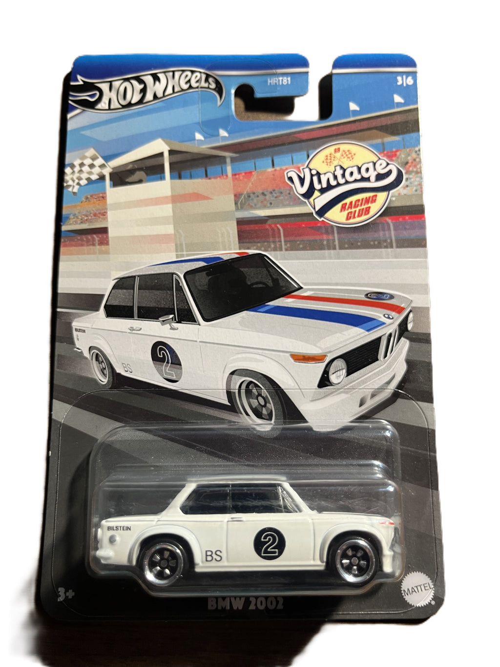 Hot Wheels HRV02 - BMW 2002 - Vintage Racing Club 3/6 - long Card