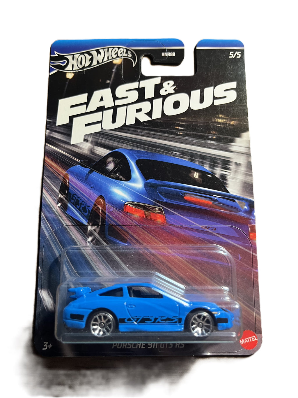 Hot Wheels HRW55 - Porsche 911 GT3 RS - Fast & Furiousm 5/5 - long Card