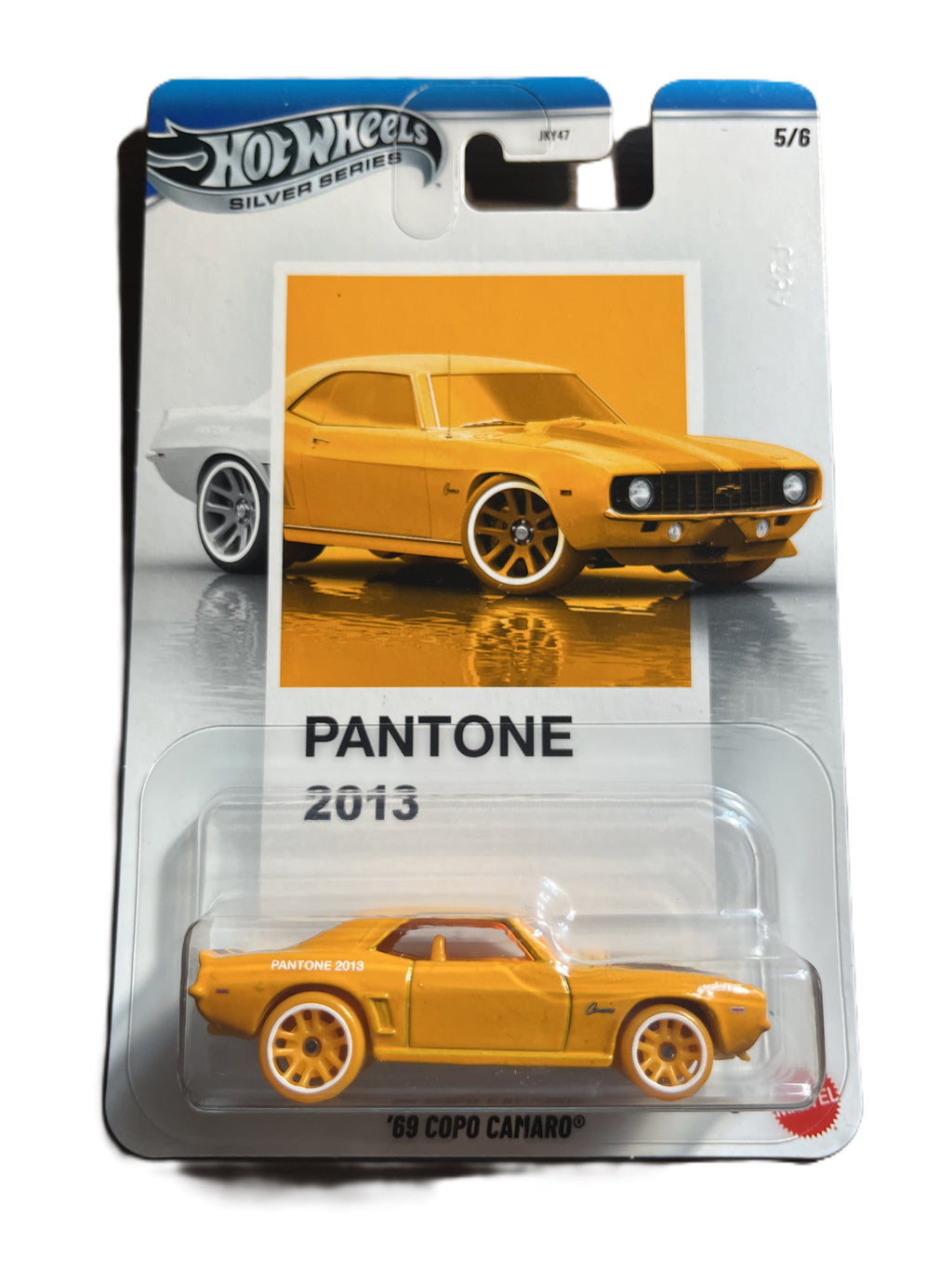 Hot Wheels JKY50 - 69 Copo Camaro - Pantone 5/6 - long Card - Silver Series