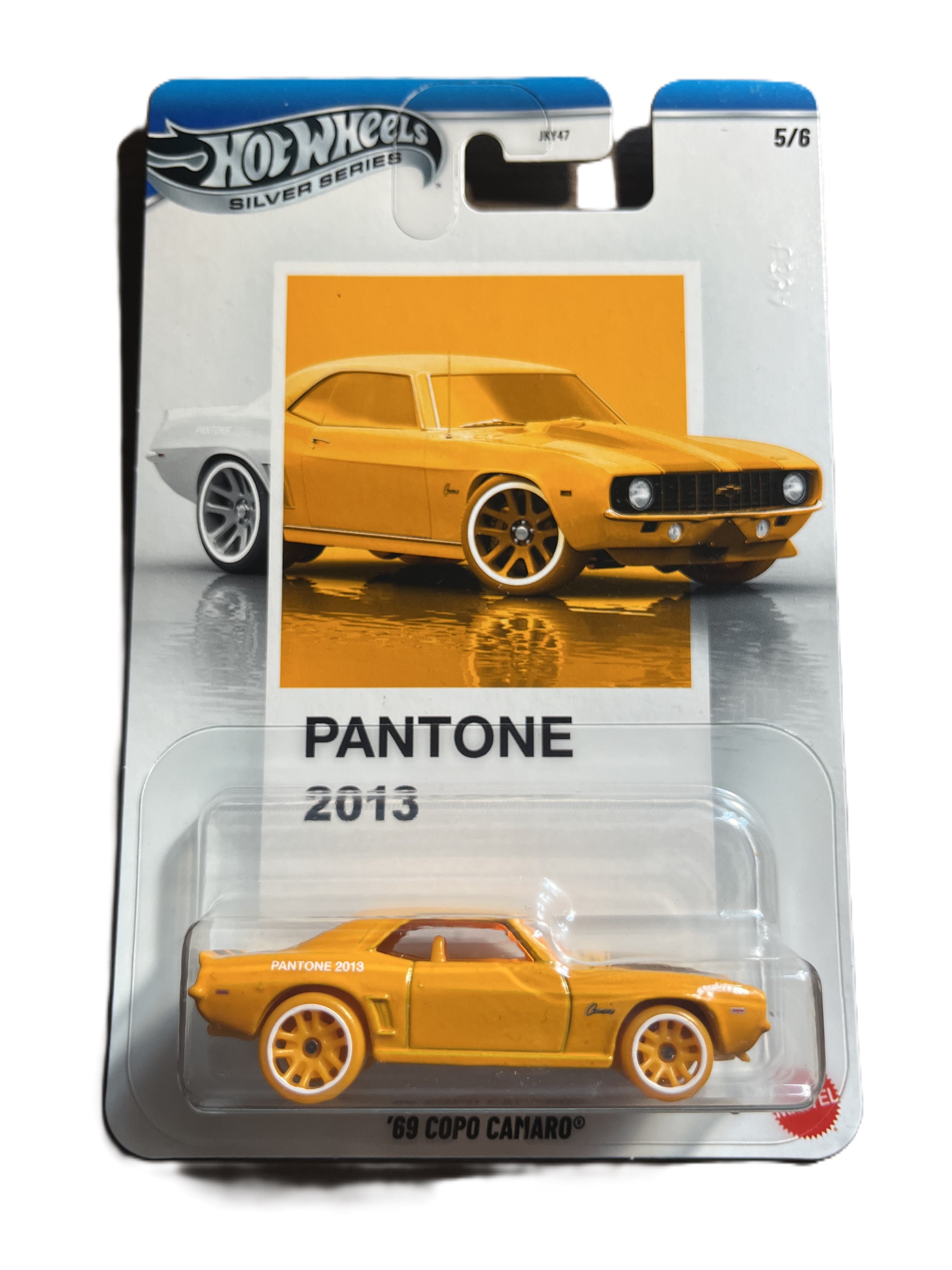 Hot Wheels JKY50 - 69 Copo Camaro - Pantone 5/6 - long Card - Silver Series