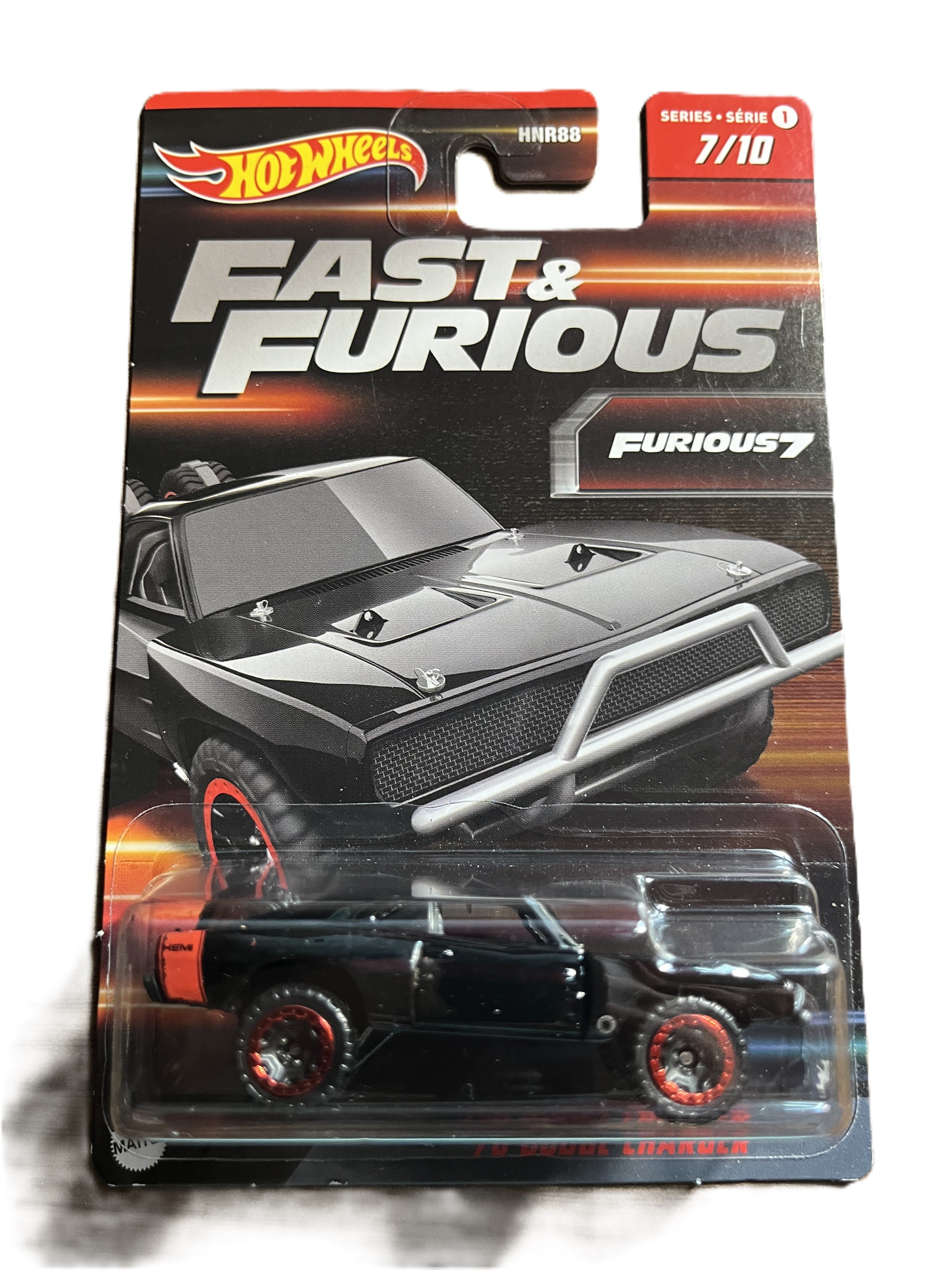 Hot Wheels HNR97 - 70 Dodge Charger - Fast & Furious - long Card - Serie 1 - 7/10