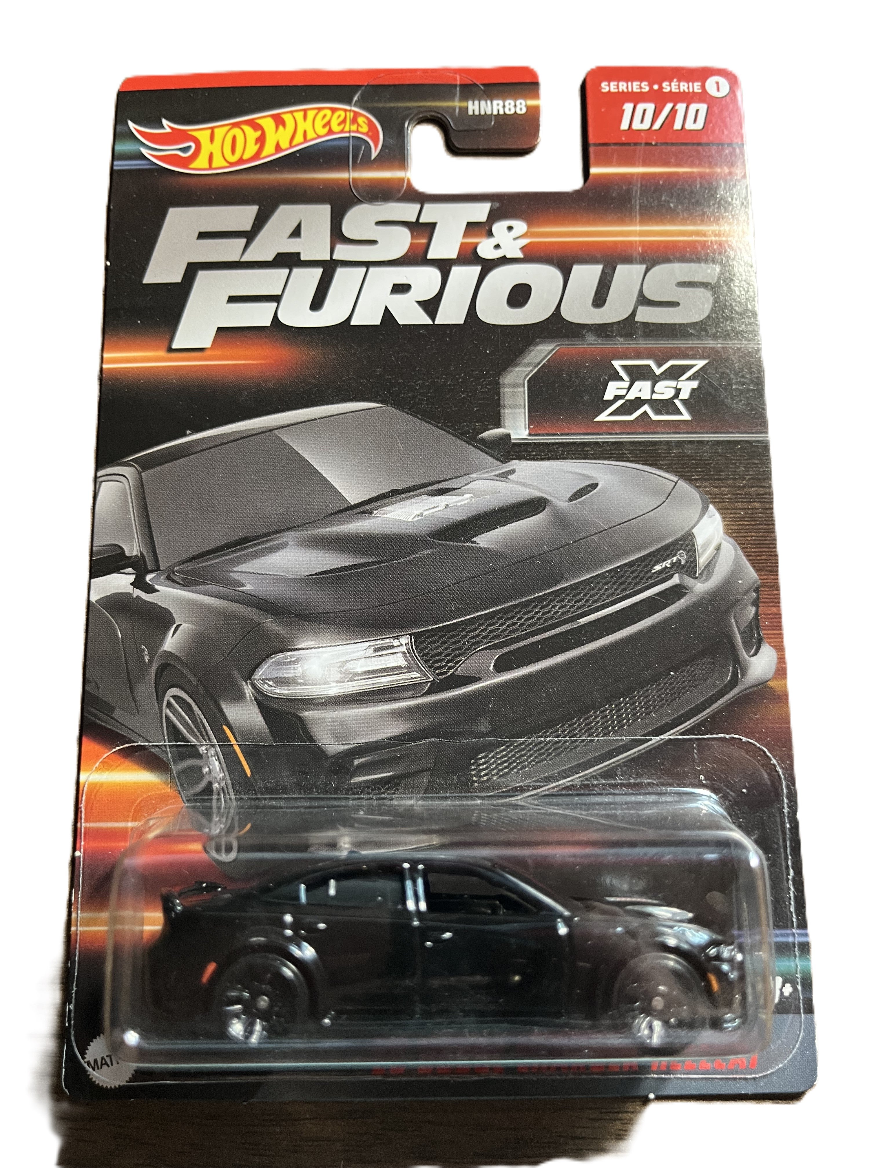 Hot Wheels HNT00 - 20 Dodge Charger Hellcat - Fast & Furious - Serie 1 10/10 - long Card